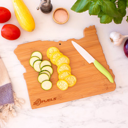 Totally Bamboo State Shaped Serving and Cutting Board - Thumbnail 5