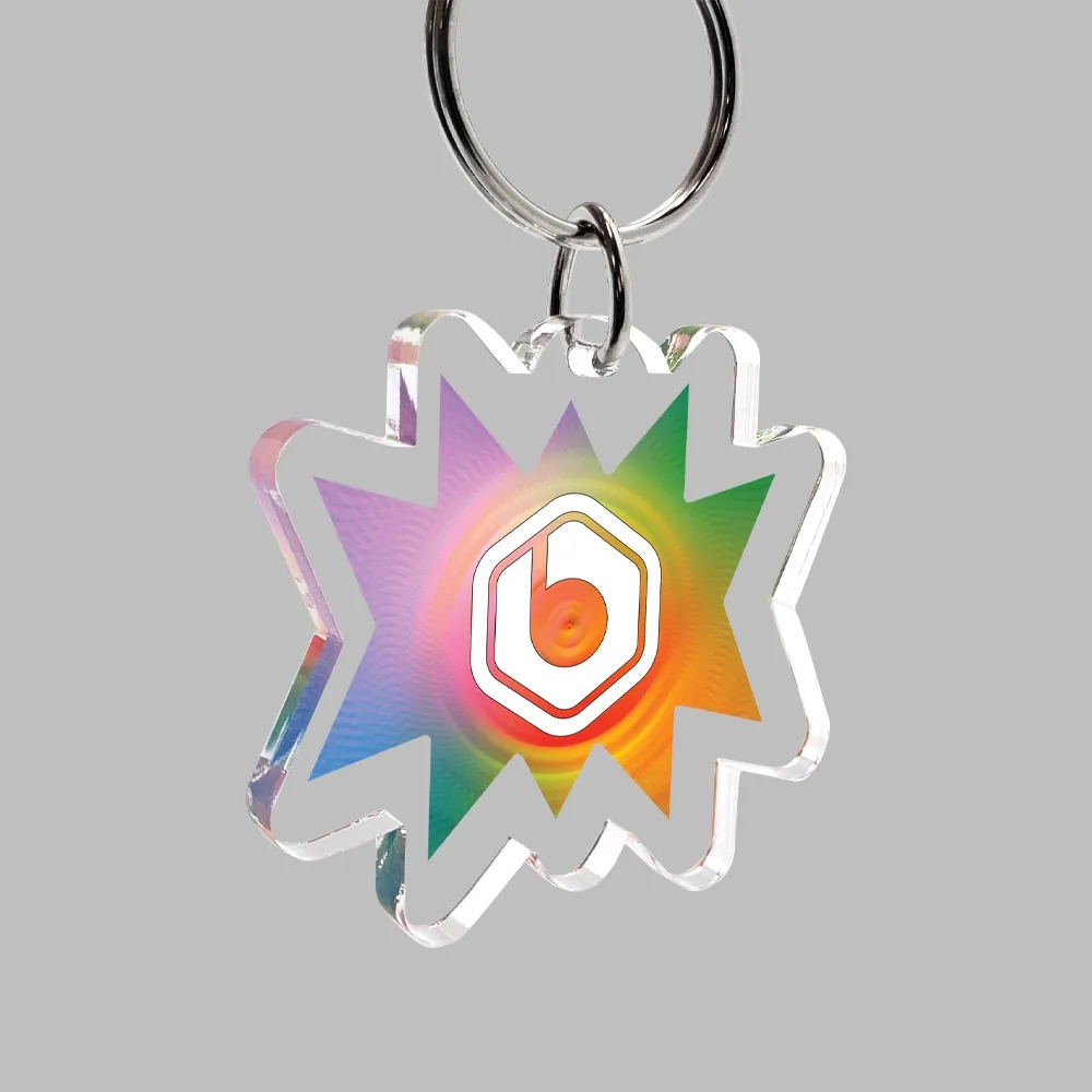 Custom Ultra Vivid Color Keychain 7