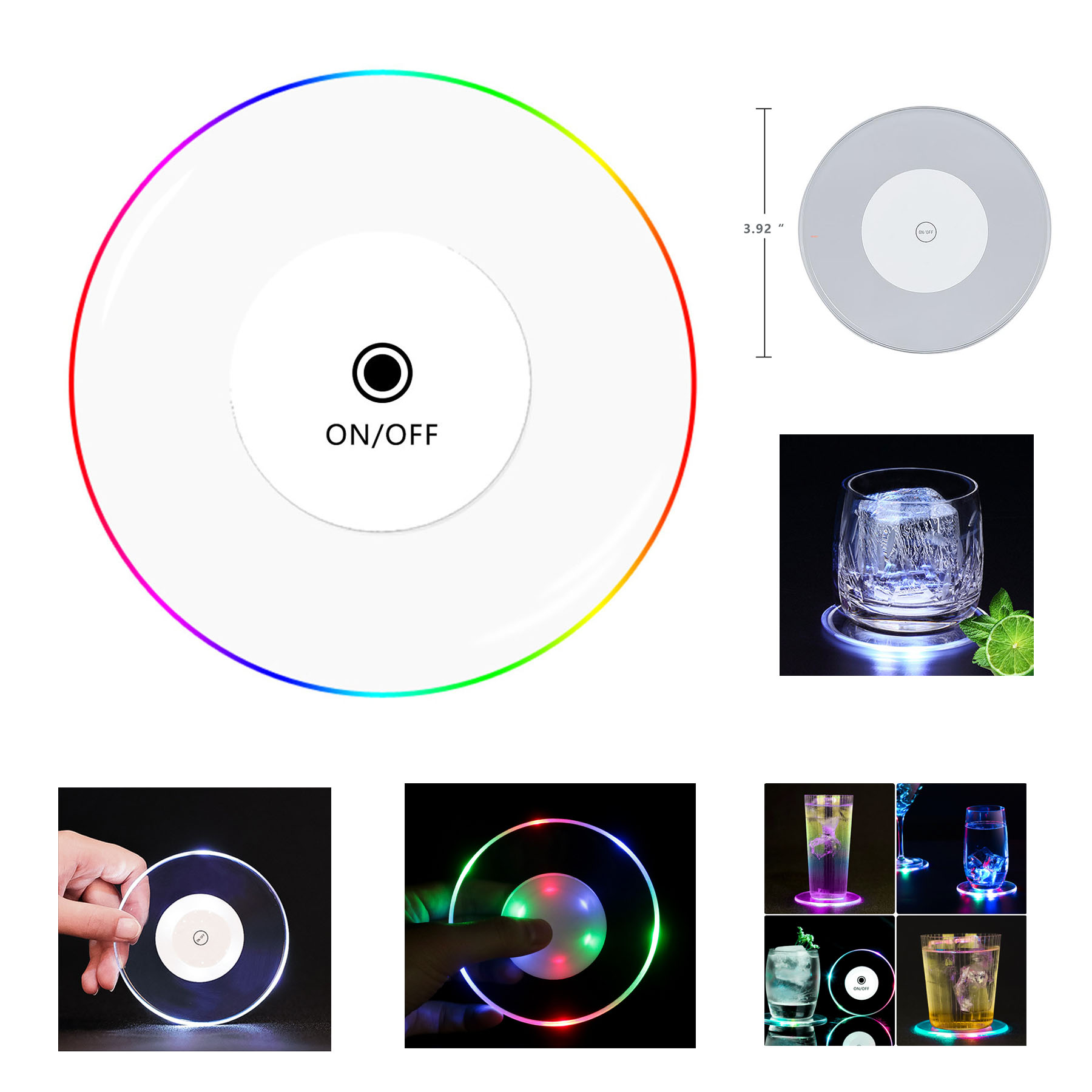 LED Acrylic Coaster