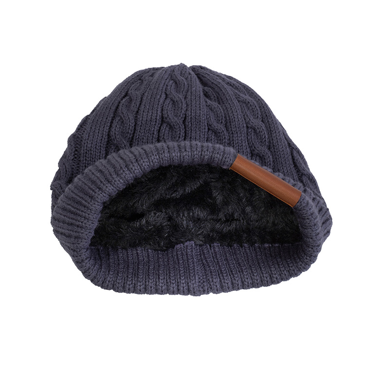 "THE COZY" Cable Knit Beanie With Fluffy Soft Lining 15