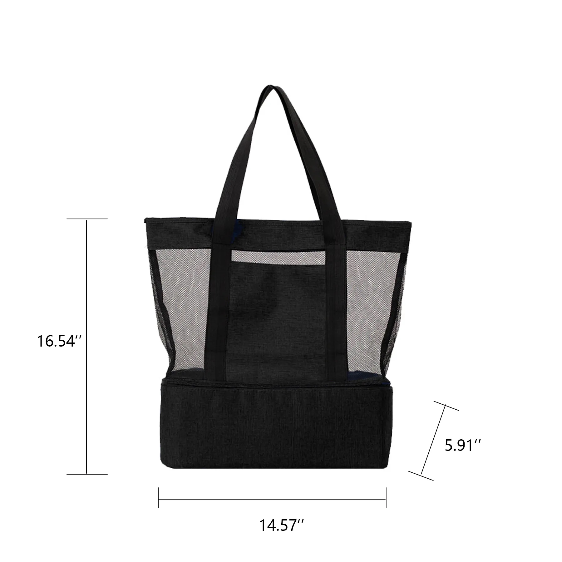 2 In 1 Mesh Tote Bag with Cooler 16