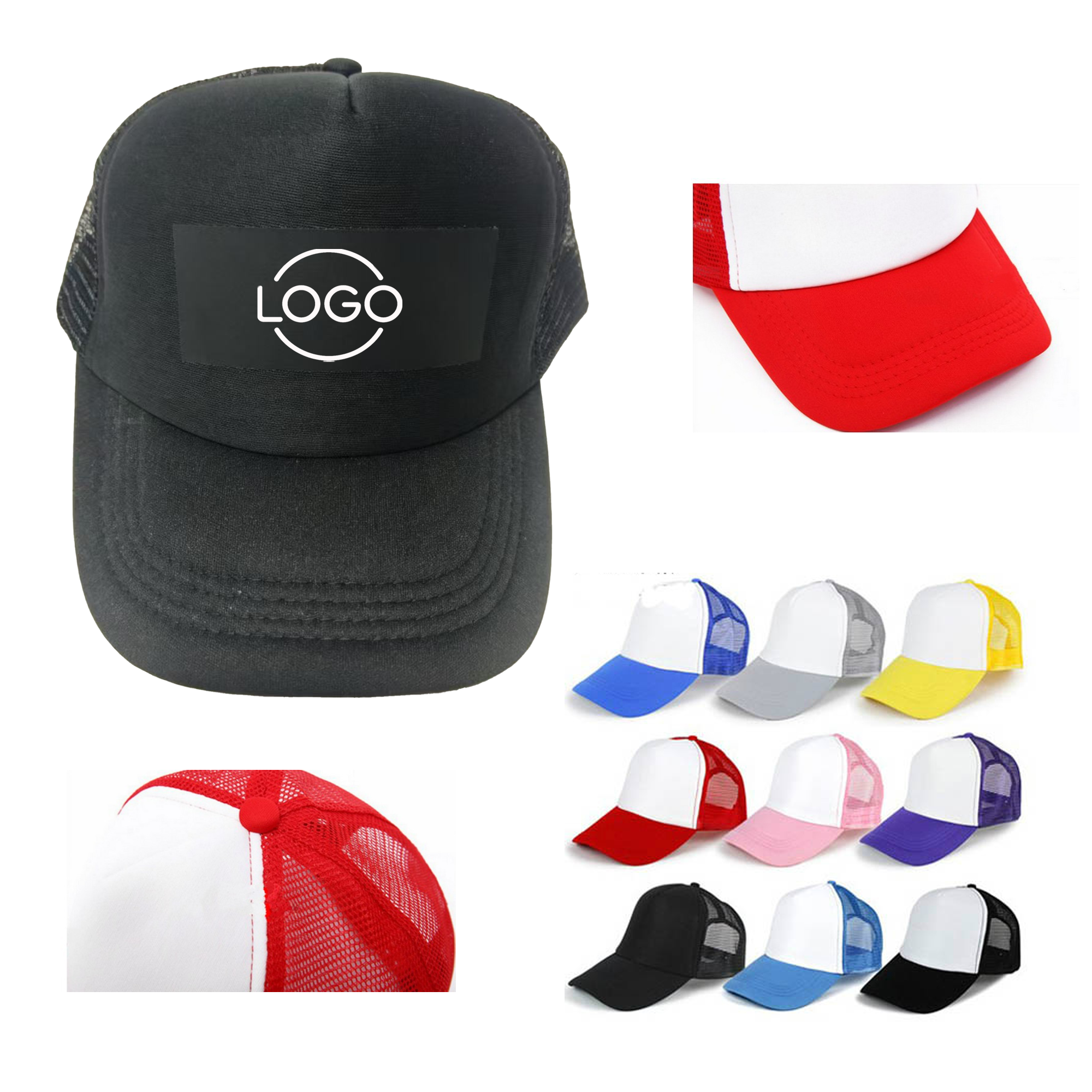 Plain Trucker Hat Mesh Cap