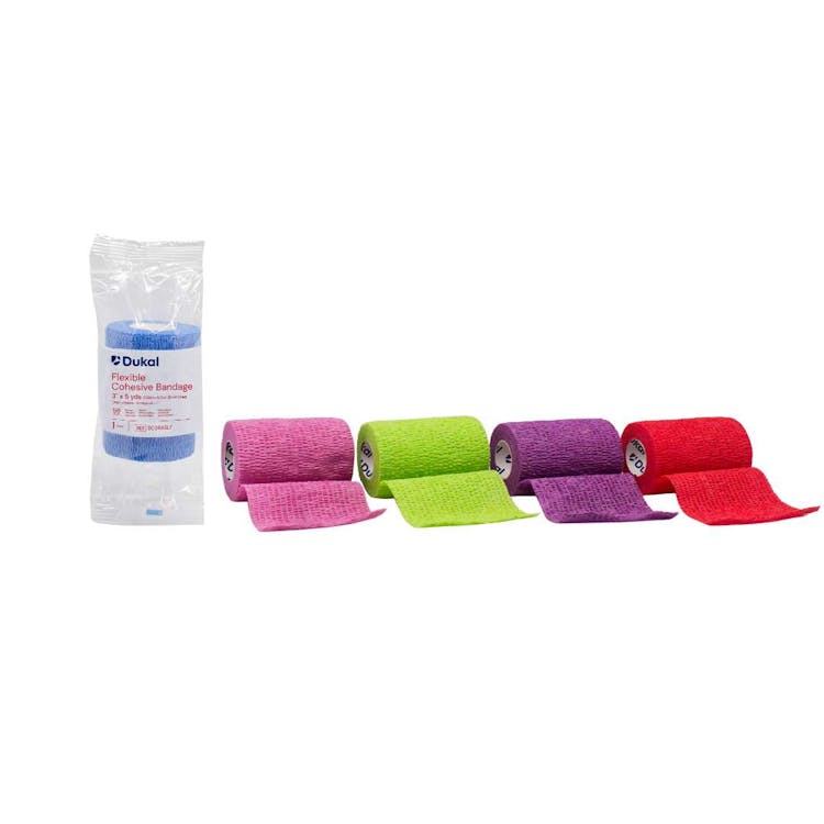 Non-Sterile Non-Latex Cohesive Bandages 3" x 5 yds