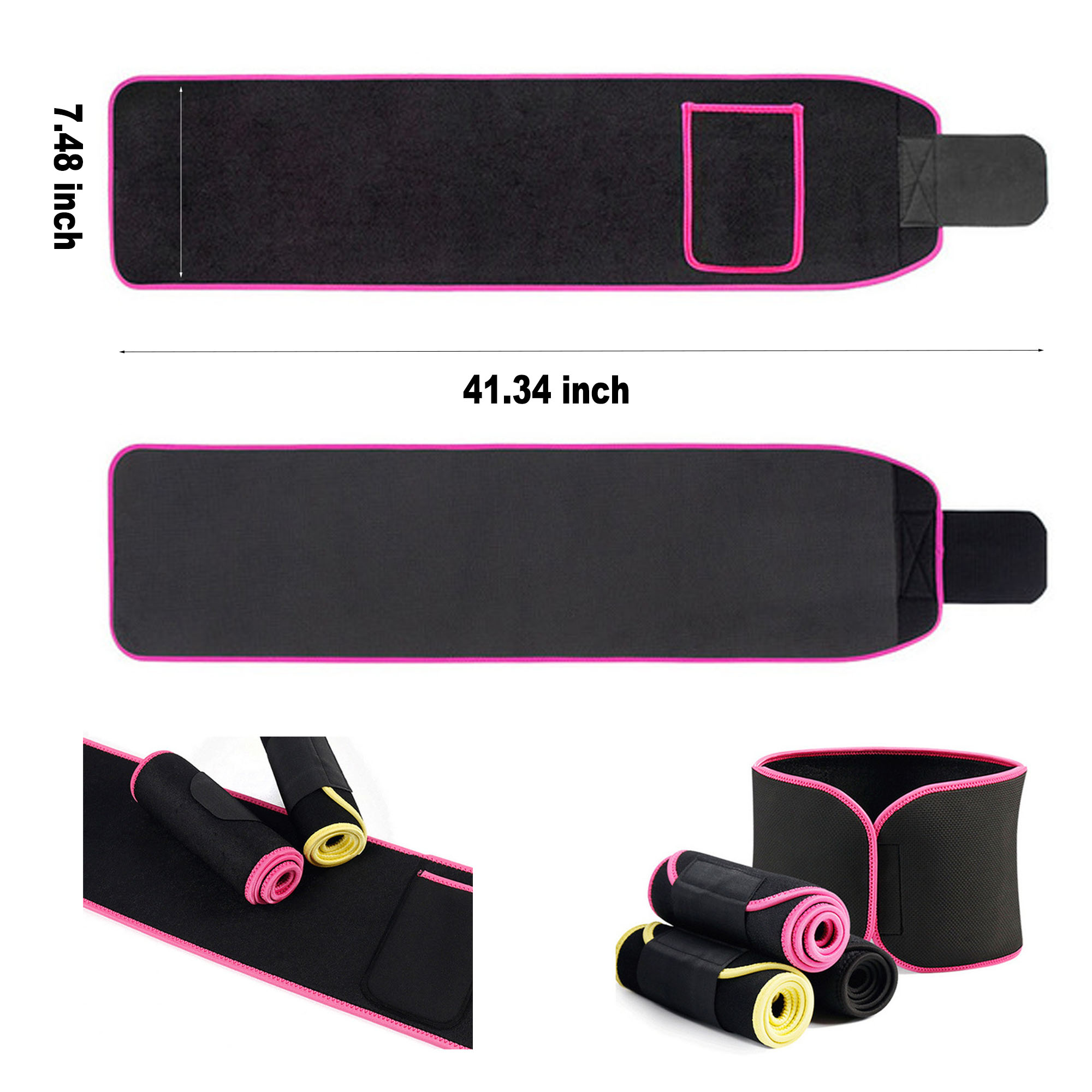 Adjustable Waist Trimmer Belt With Pocket 6