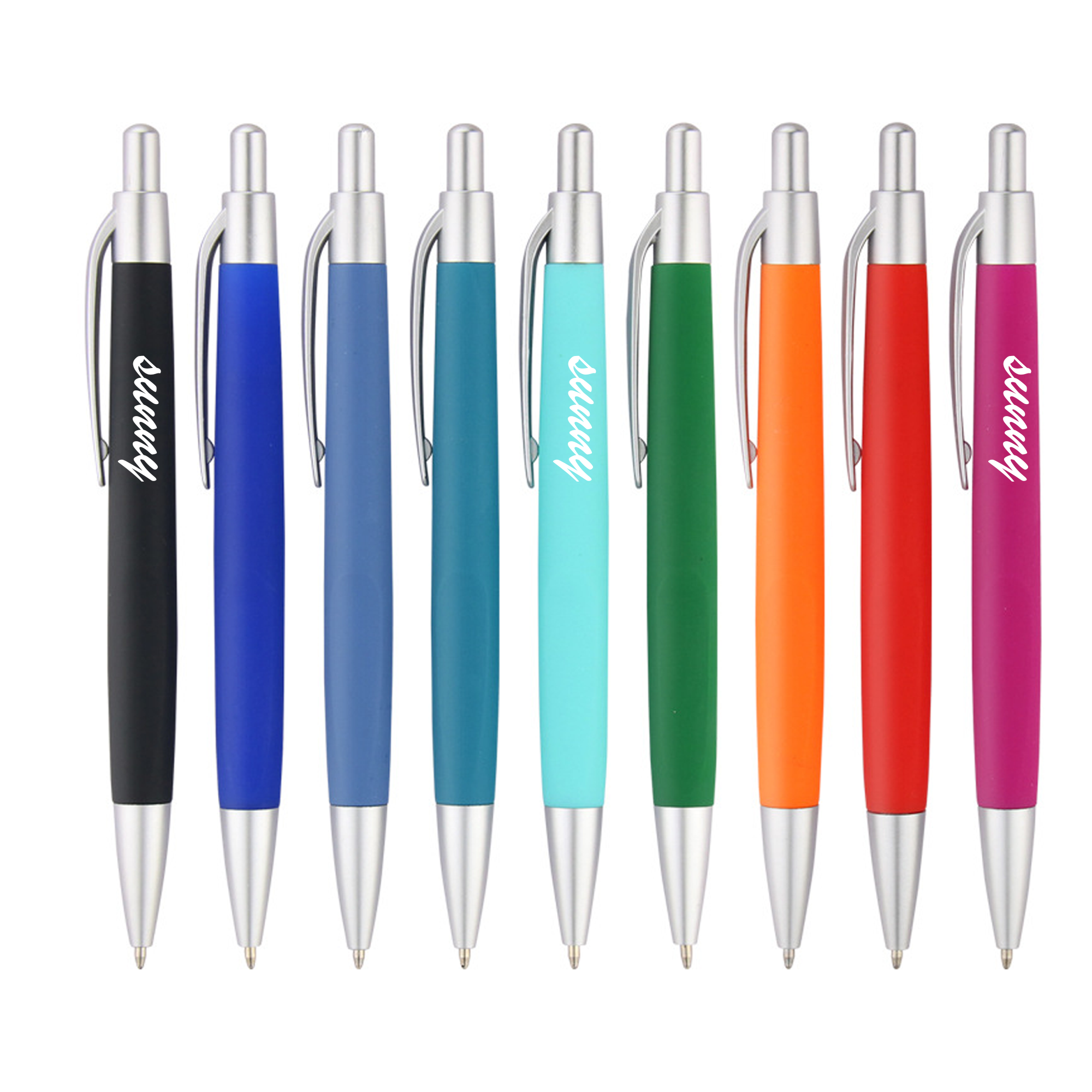 Plastic Pens And Colored Ballpoint Pen