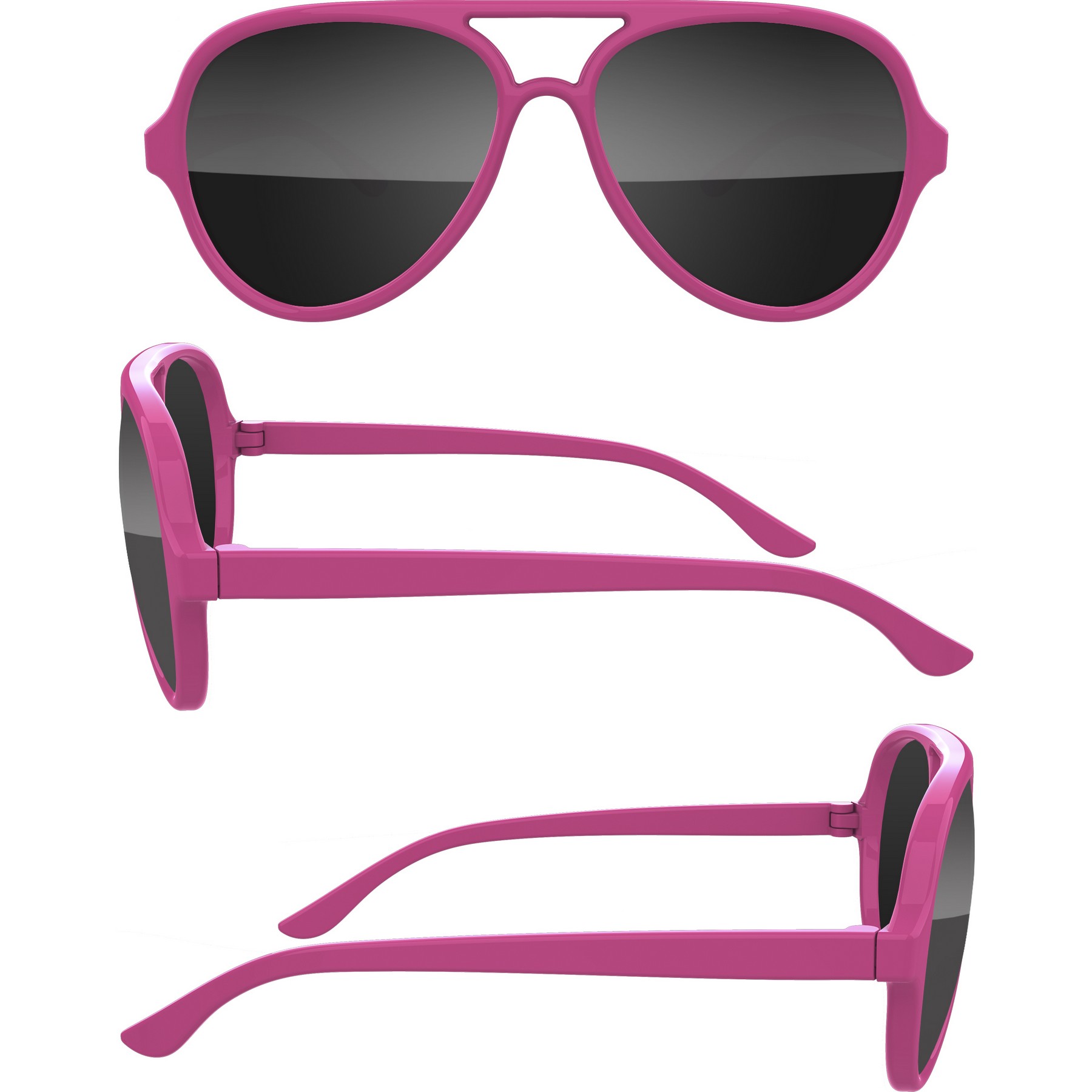 Aviator Sport Sunglasses w/ Full Color Arm Imprint 1
