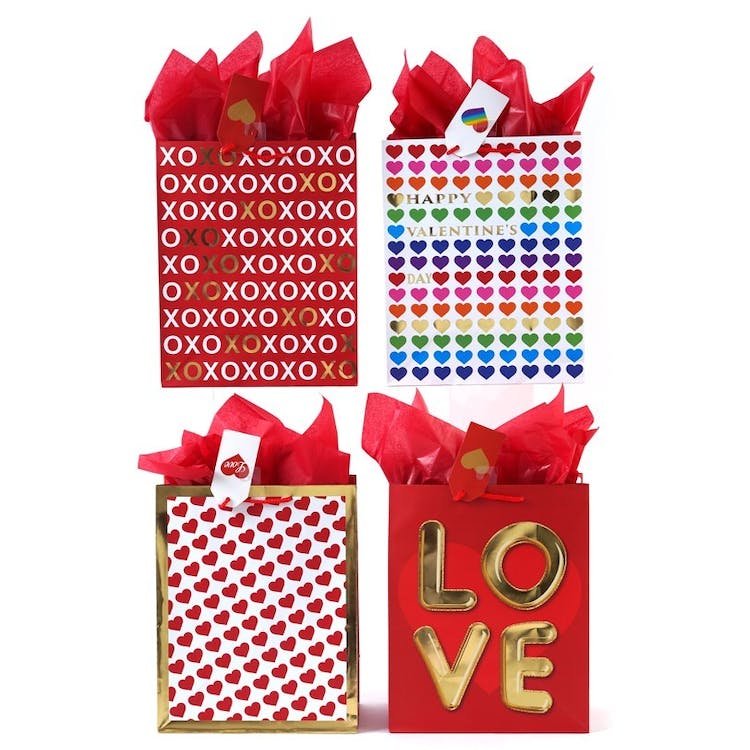 Large Valentine Gift Bags - Hot Stamp 4 Designs 3
