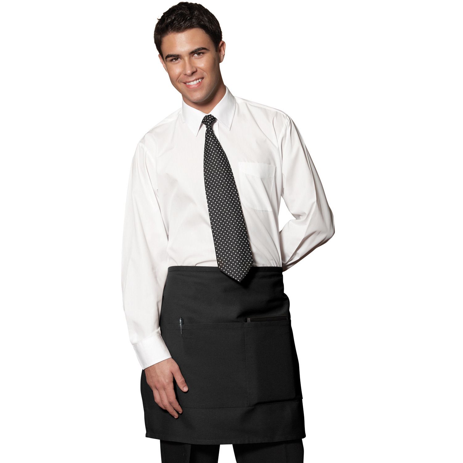 Black Half Waist Bistro Apron