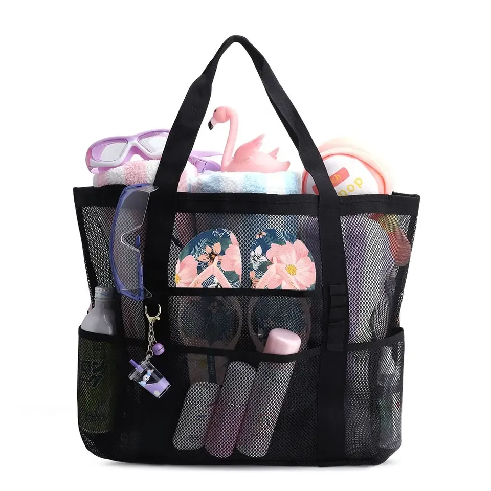 Shoulder Beach Mesh Tote Bag