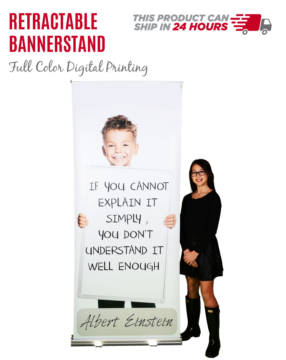 Single Sided Standard Retractable Banner 33 X 81 Srbs