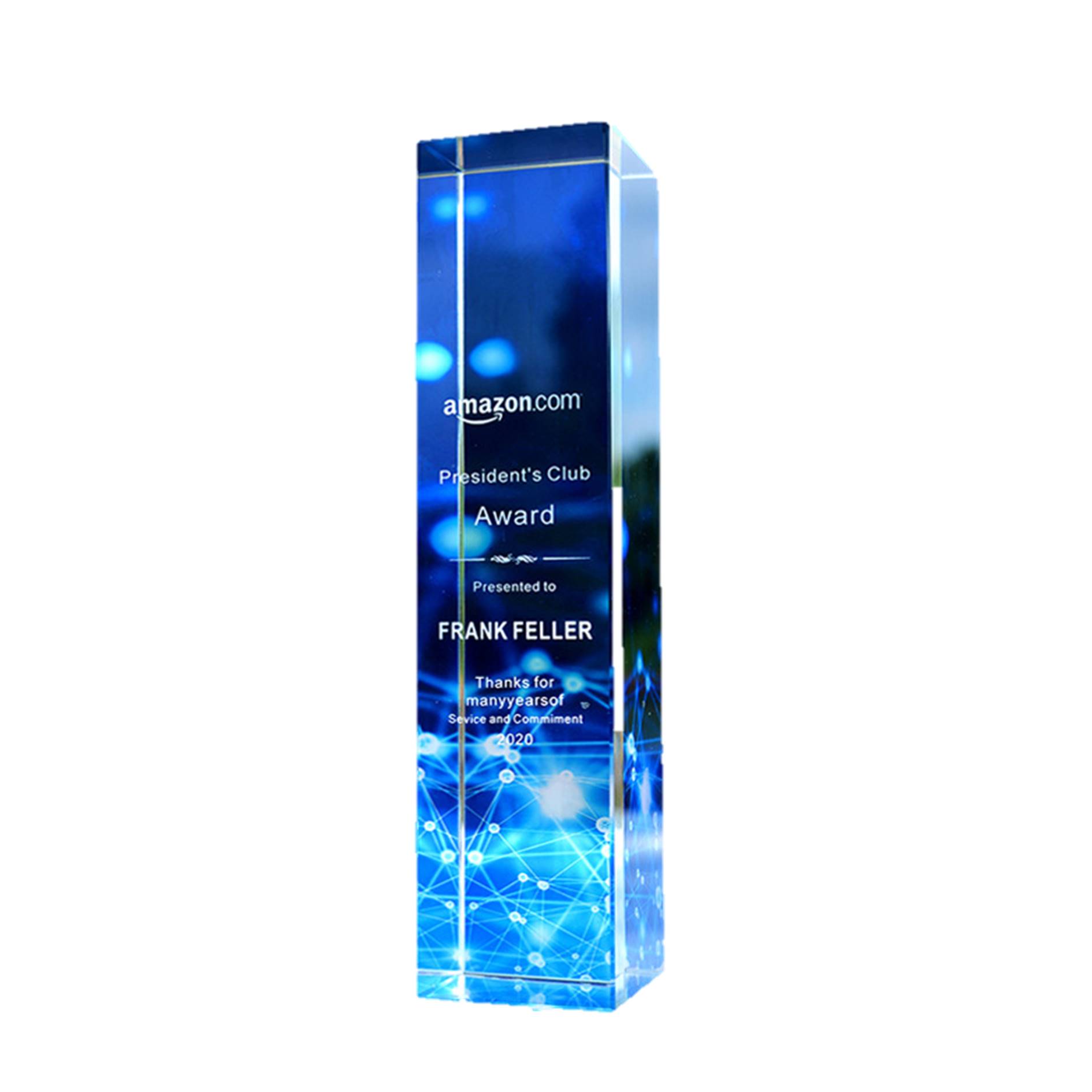 New Design Crystal Trophy Creative Cuboid Award