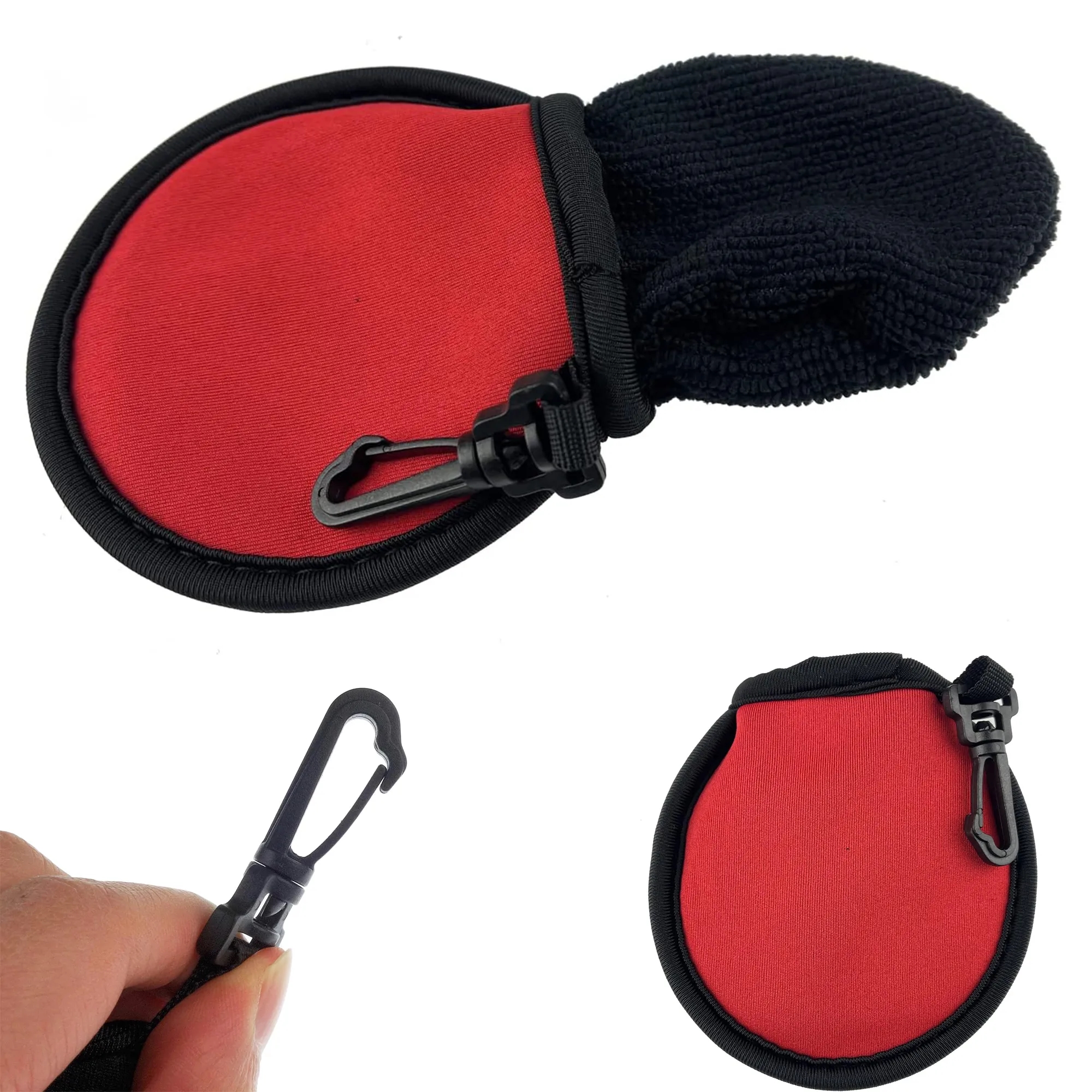 Full Color Golf Ball Cleaner Pouch MOQ 50 8