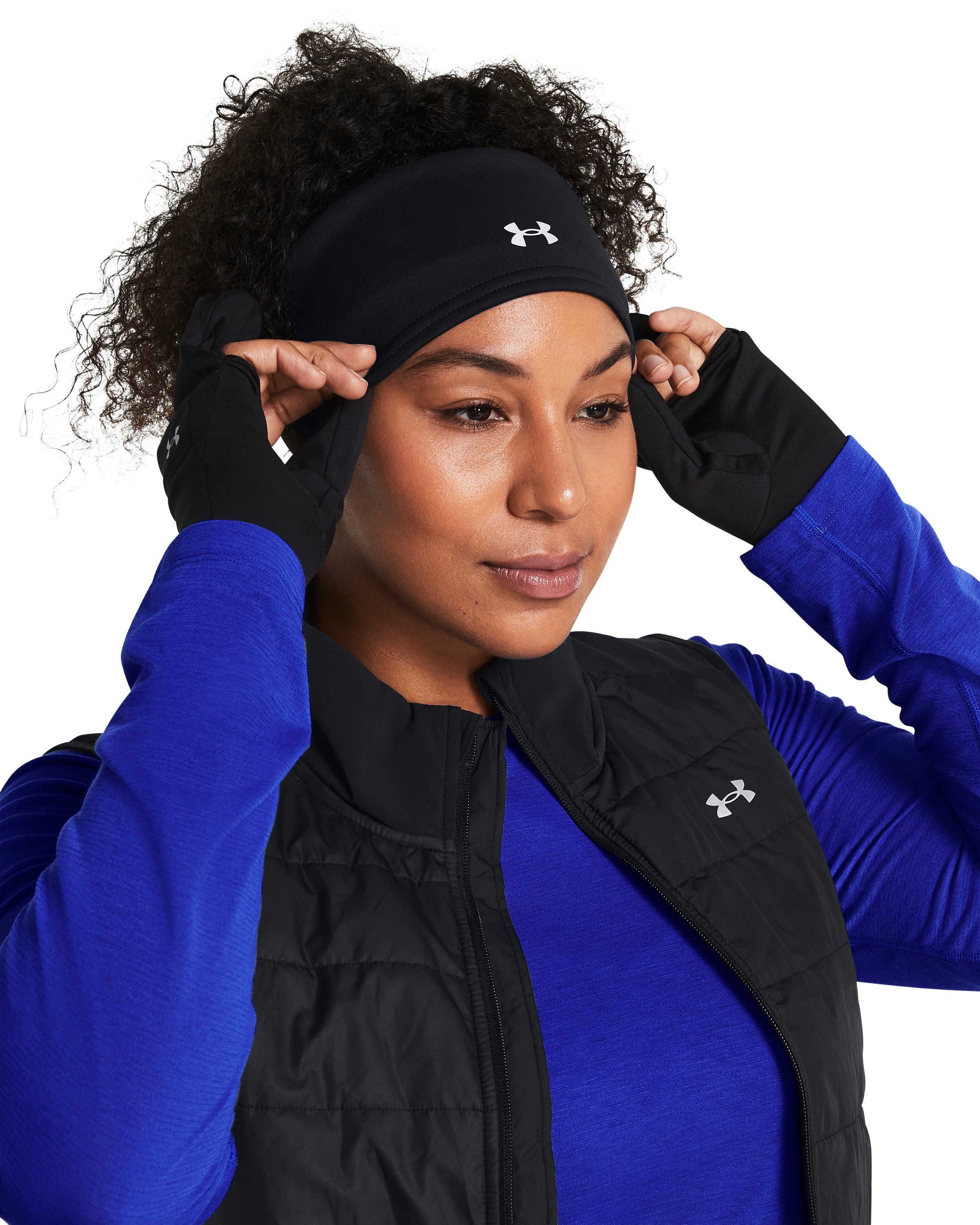 Women's UA Launch Headband & Mitten Combo 2