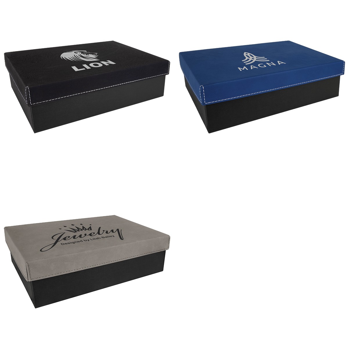 9 7/8" x 7 1/8" Gift Box with Leatherette Lid