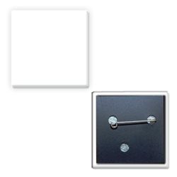 Square Button w/ Pin - BTP05 | Something Inked