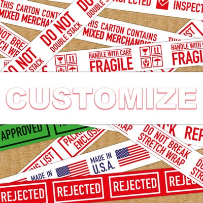 100 yd L x 1.8" W Full Color Shipping Packaging Tape 5