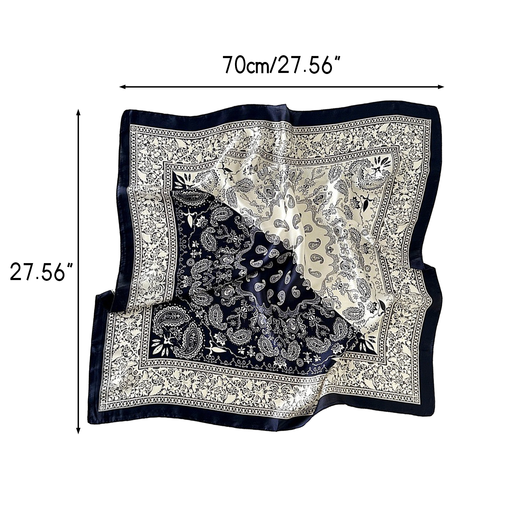 MOQ 50 Square Satin Head Scarf 5