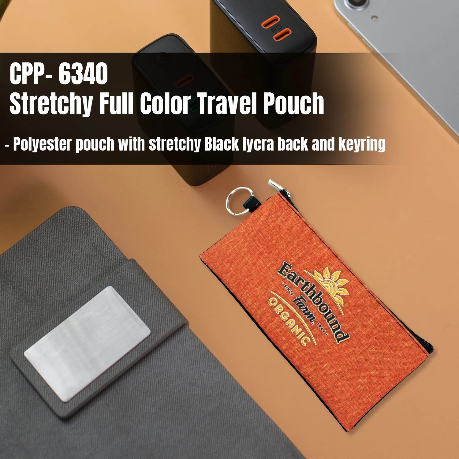 Stretchy Full Color Travel Pouch 1