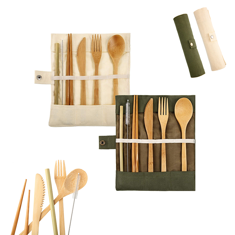 EcoFriendly Reusable Travel Cutlery Set DSRSK9104 Logo Custom Corporate Gifts, Business