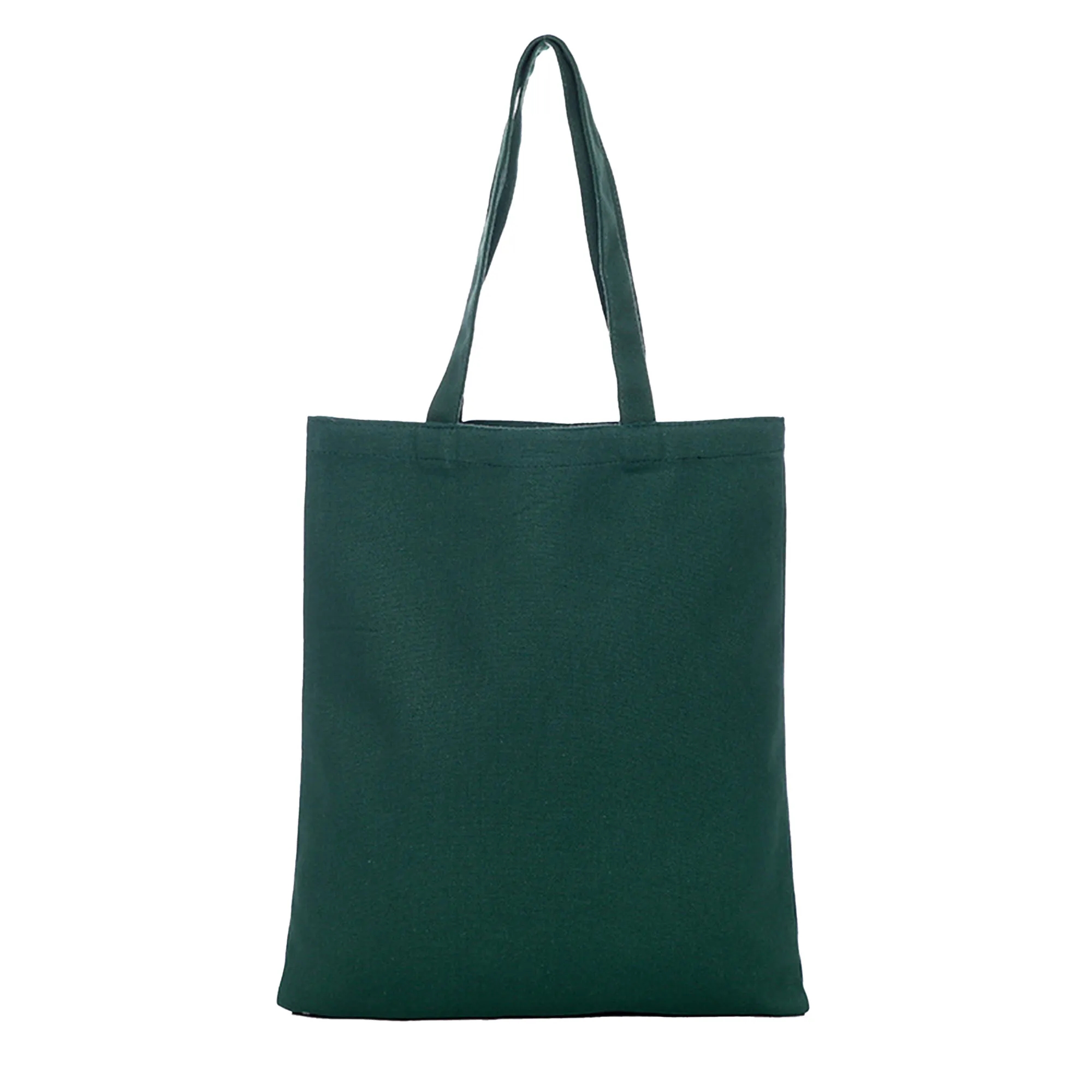 MOQ 10 Polyester Cotton Solid Color Hand-Held Canvas Bag, custom tote bag with logo imprint 35