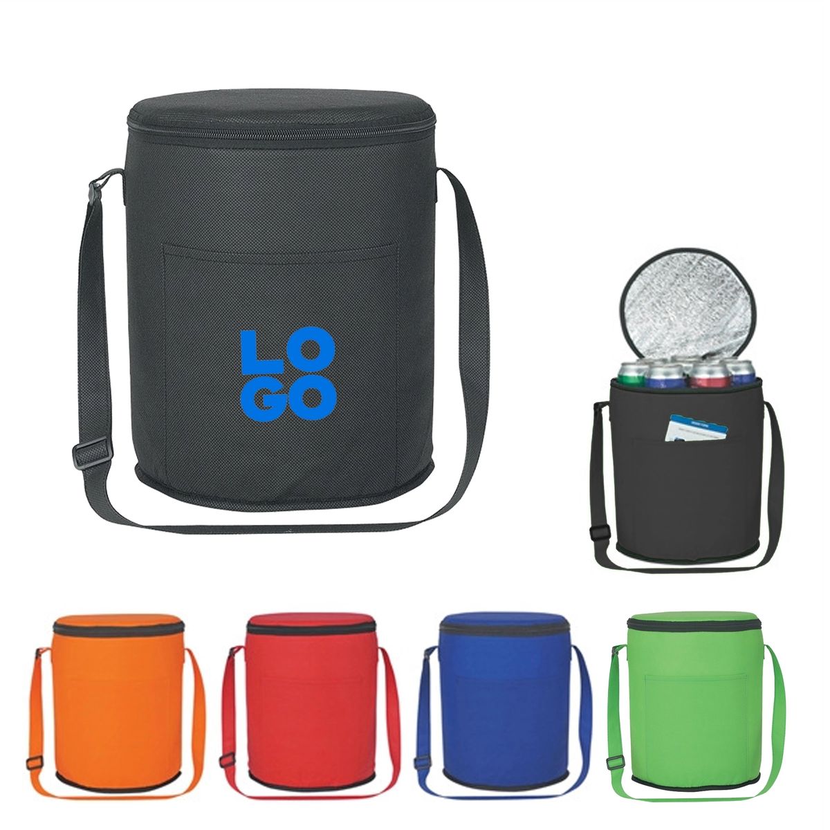 NON-WOVEN ROUND COOLER BAG