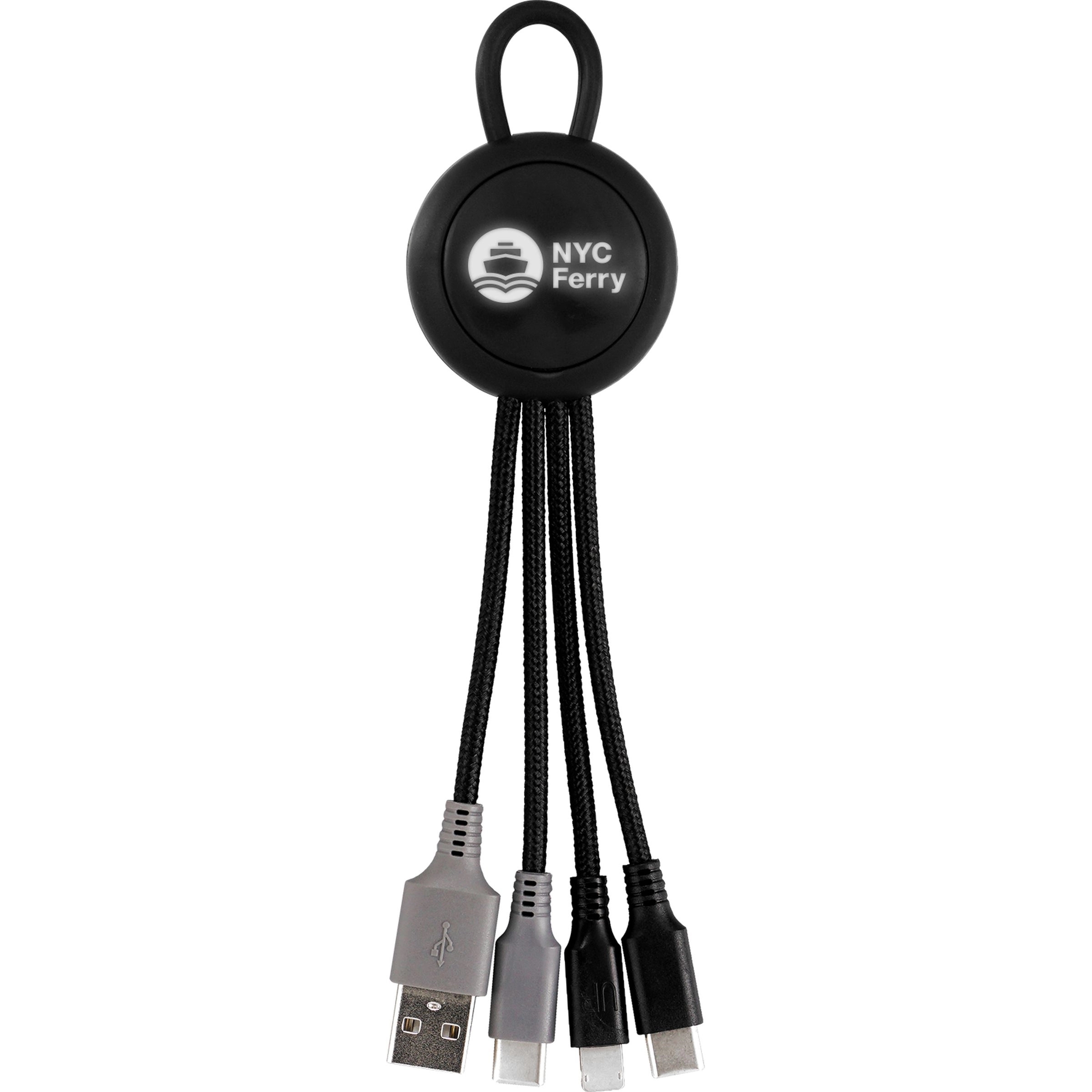 Color Light Up Loop 3-in-1 Duo Charging Cable 3