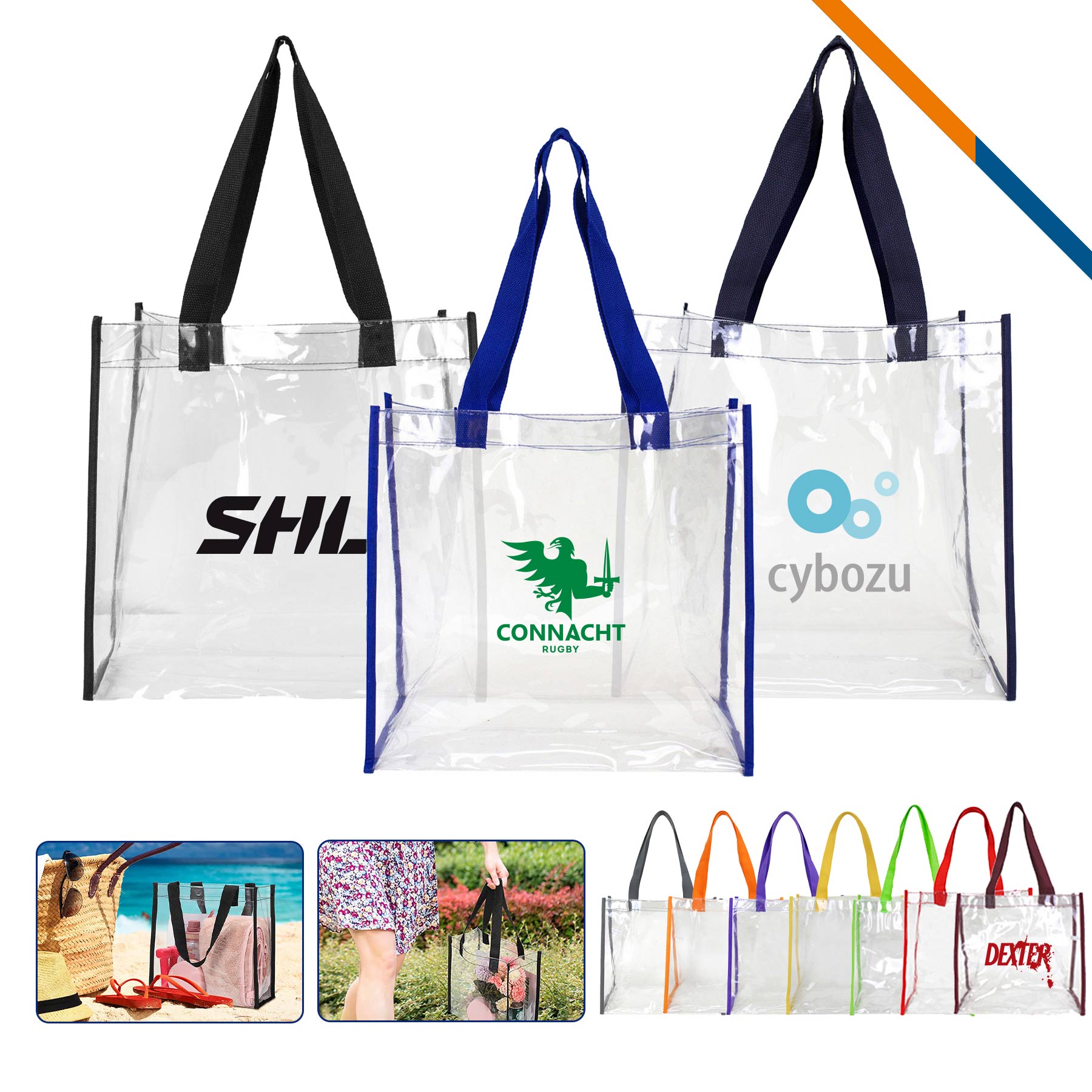 Clear Stadium Tote Bag