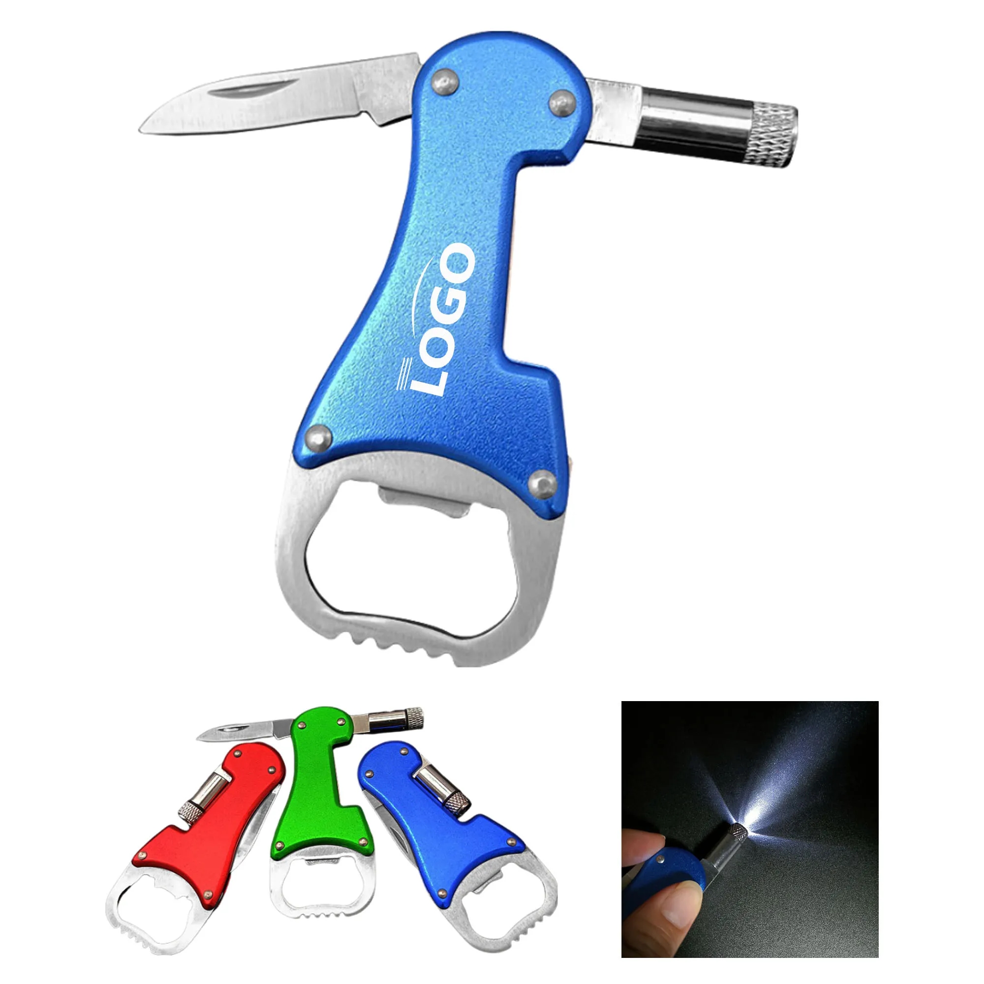 Bottle Opener Flashlight Knife 3