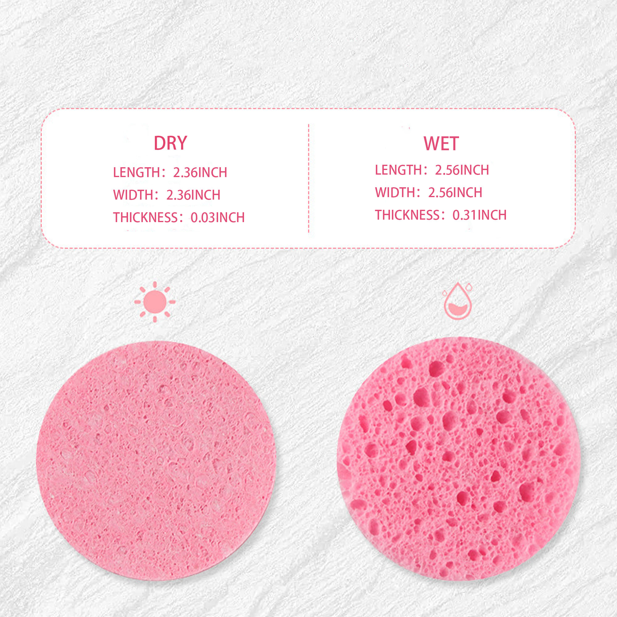 Multi Colored Wood Pulp Dishwashing Sponge 10