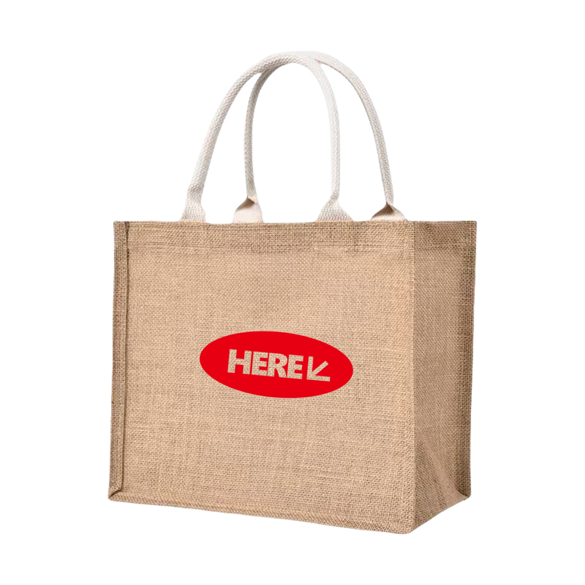 Reusable Jute Burlap Tote Bag 4