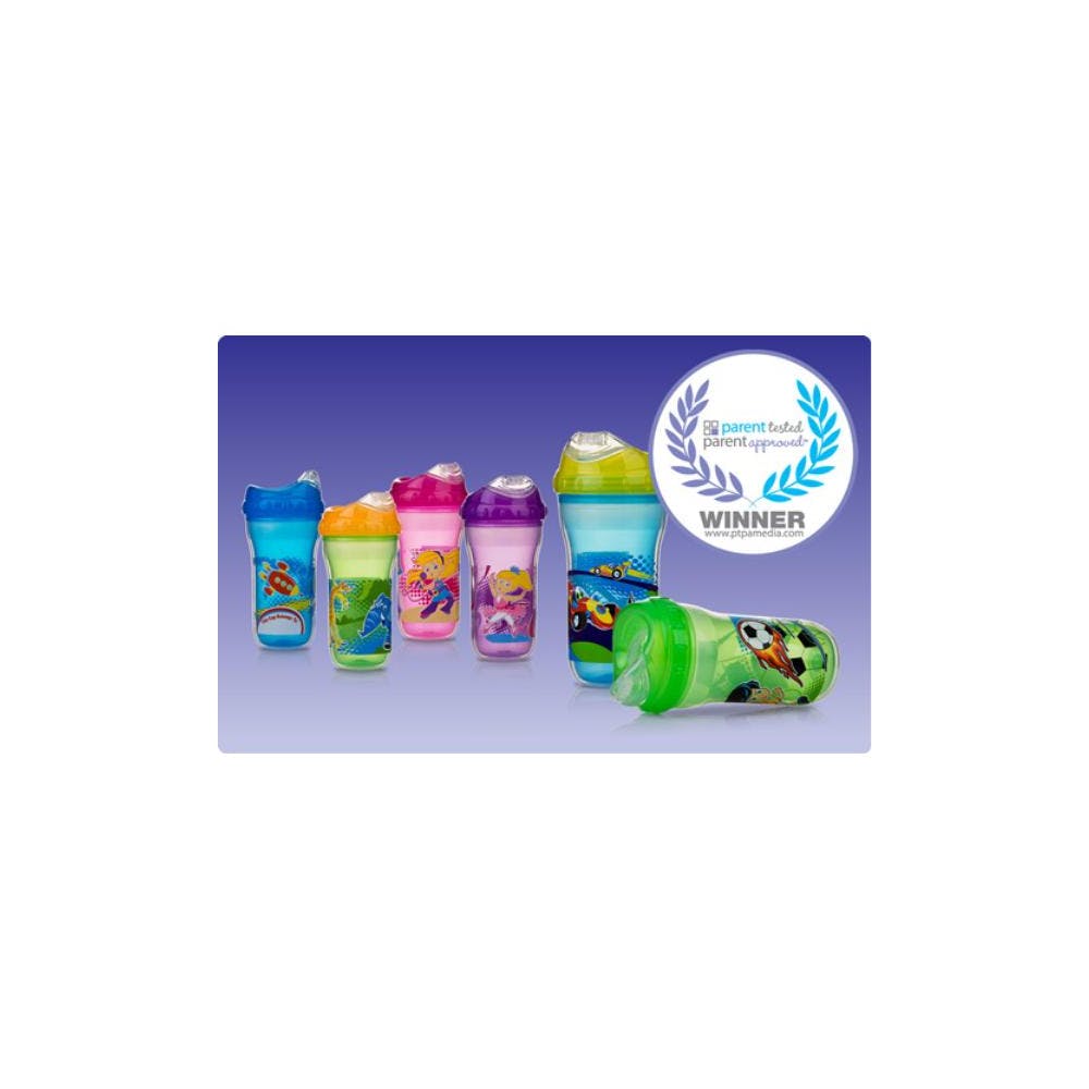 Nuby No Spill Insulated Sipper Cups - Assorted Designs 9 oz 3