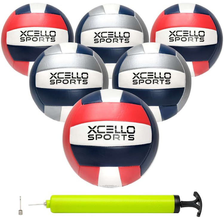 Volleyballs - Gray and Red Official Size 8.5" 3