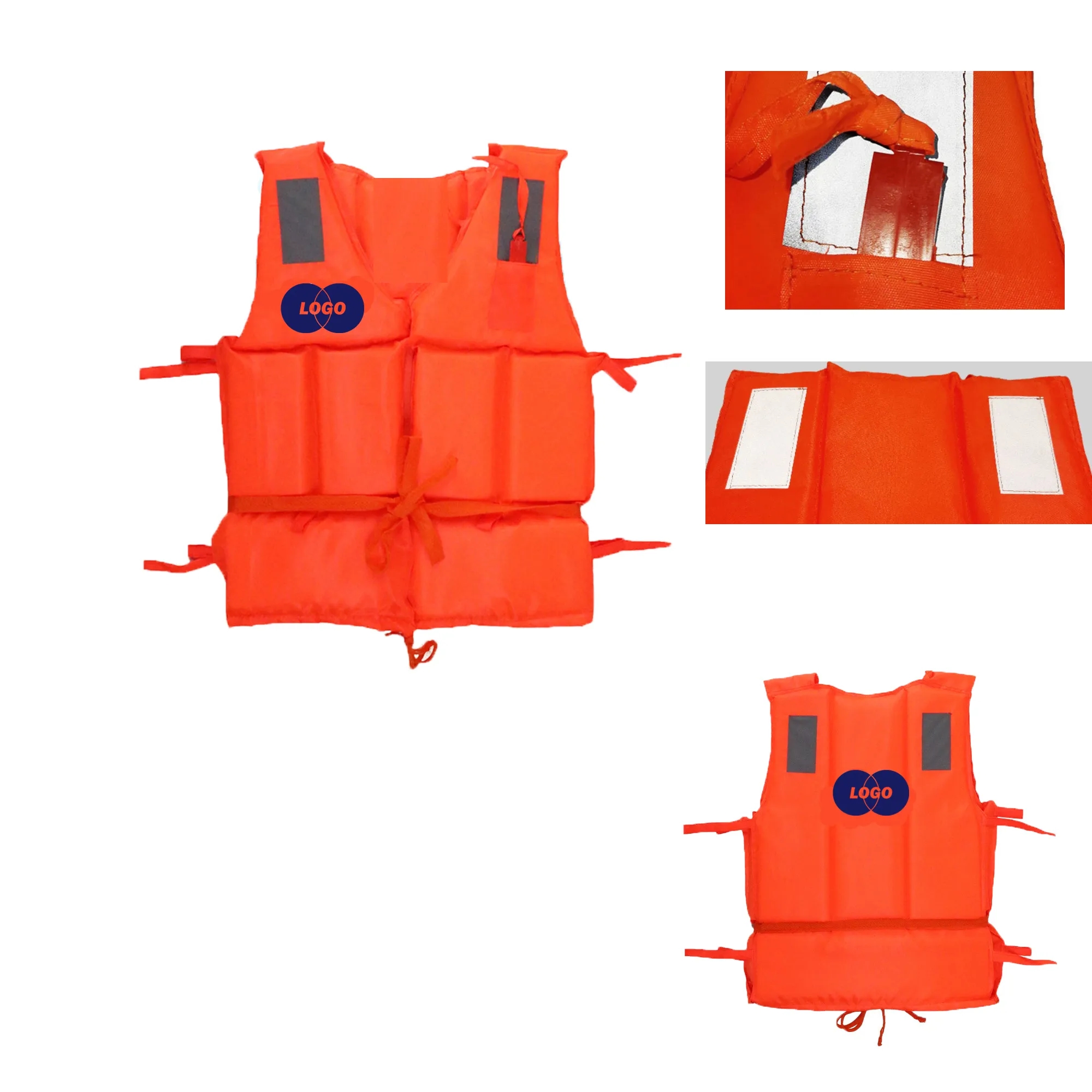 Reflective Safety Life Vest With Whistle 6