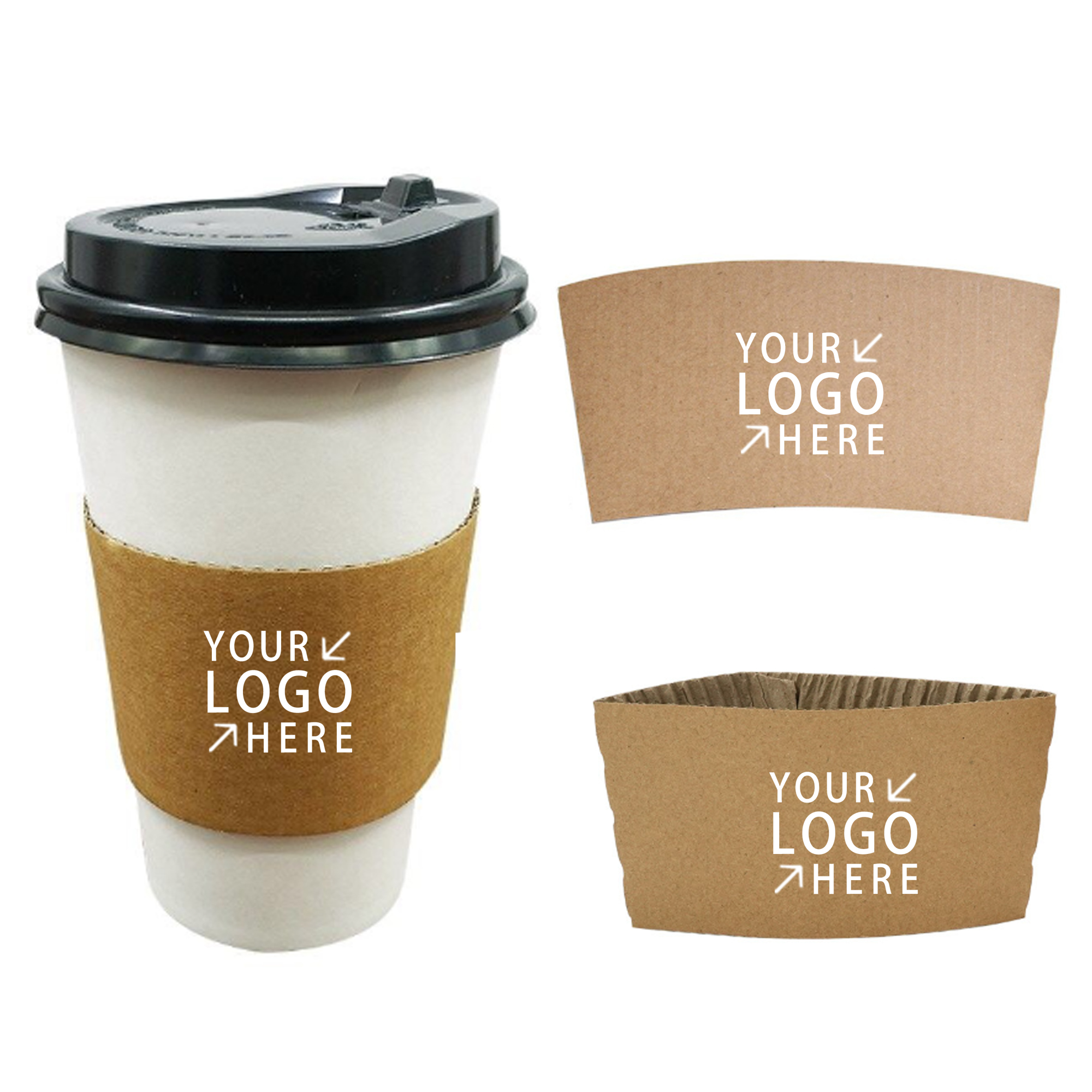 Kraft Corrugated Cup Sleeve 2