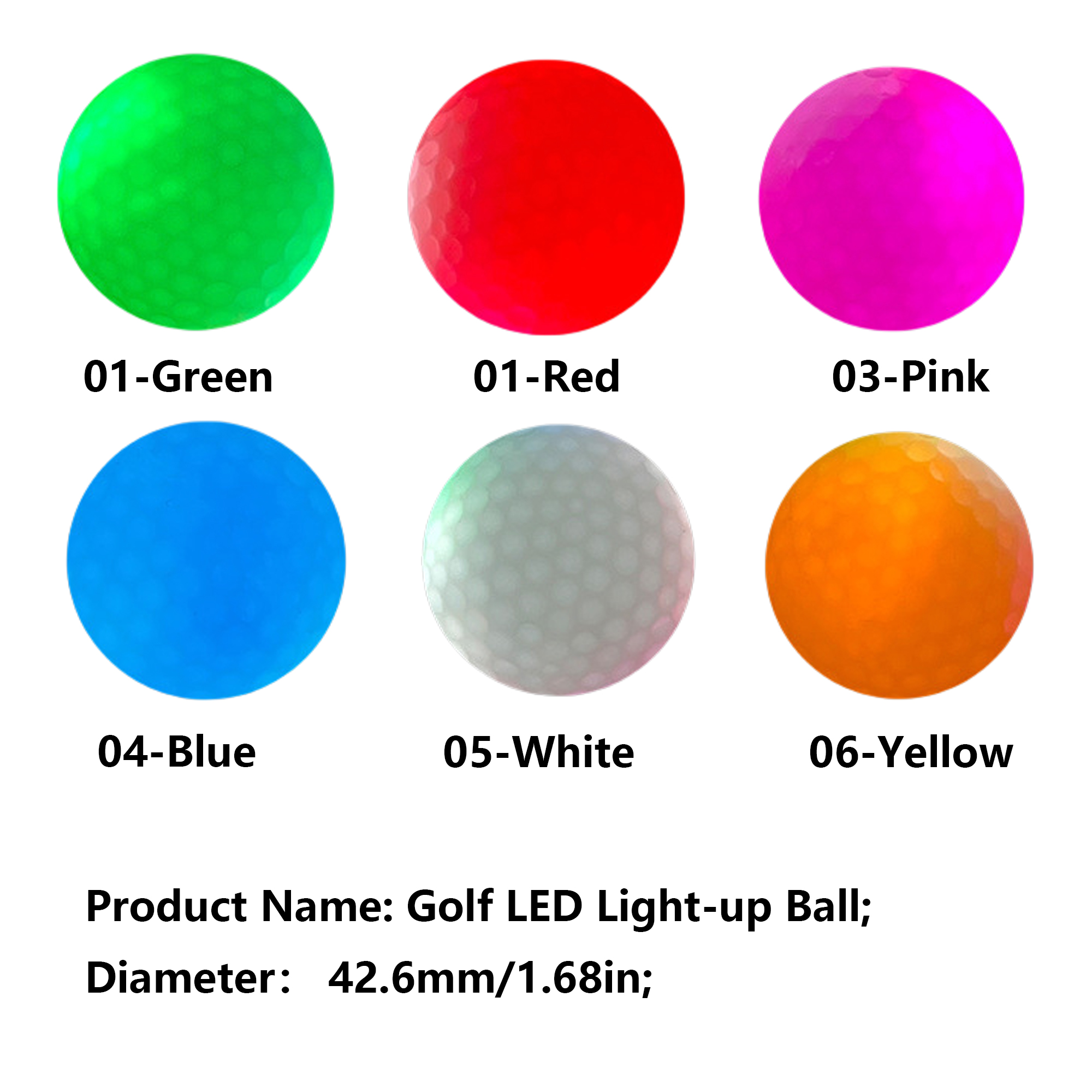 Glow-in-the-Dark LED Golf Balls 4