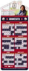 Magna-Card House Shape Magnet - Baseball Schedules (3.5 x 9)