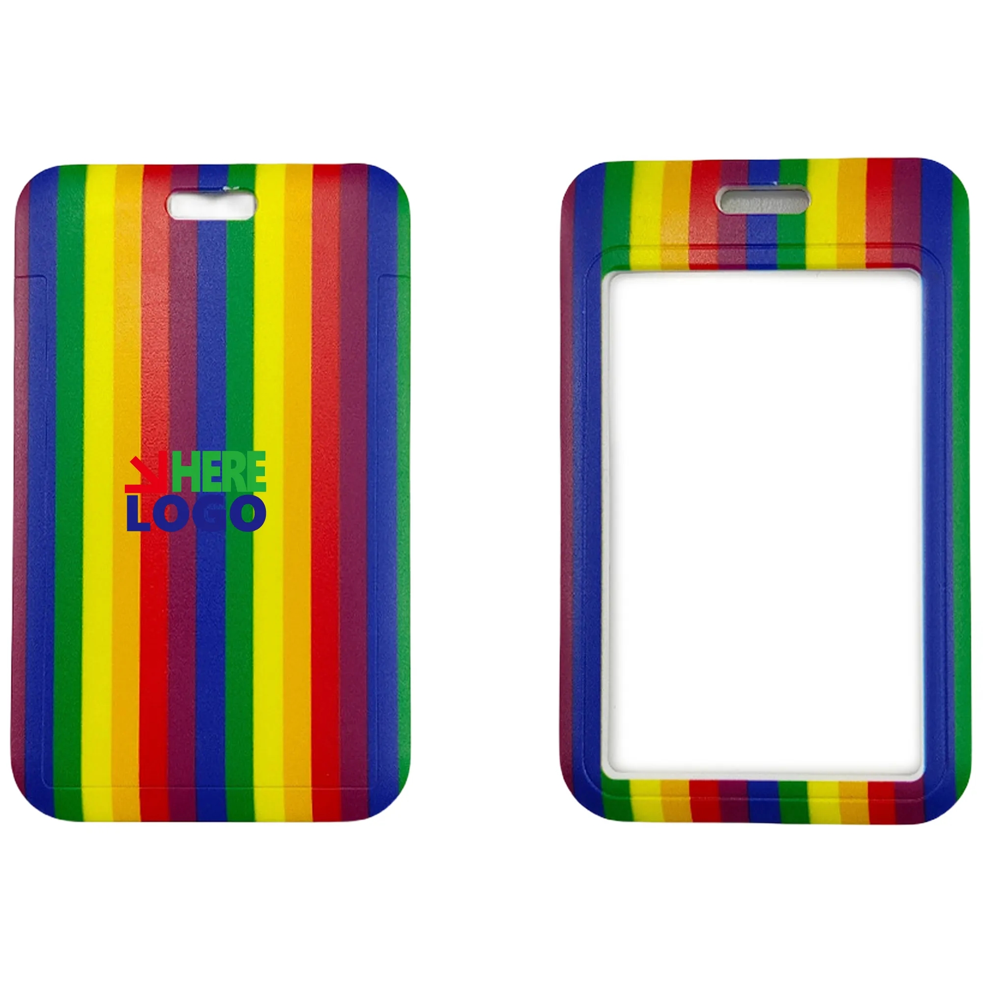 Rainbow ID Card Badge Holder MOQ20