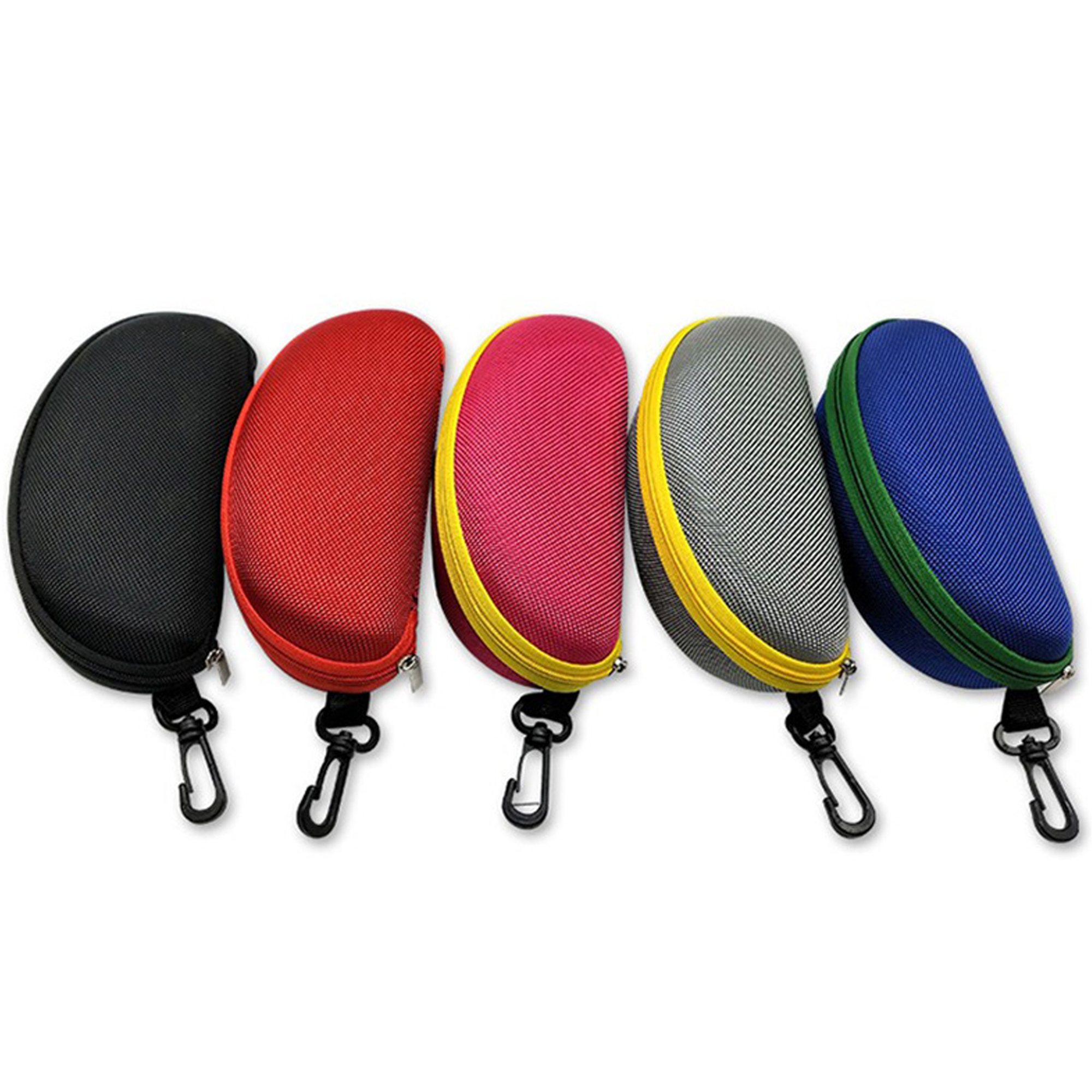 Eyeglasses Case Portable Waterproof W/Zipper & Clip 3