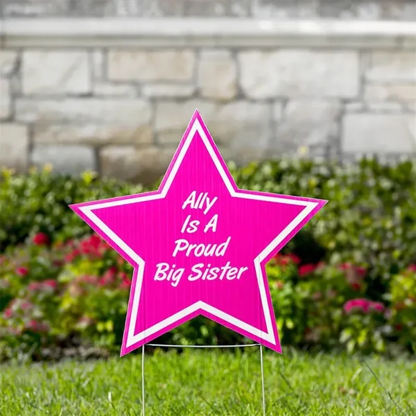 Star Yard Signs for client welcome kits