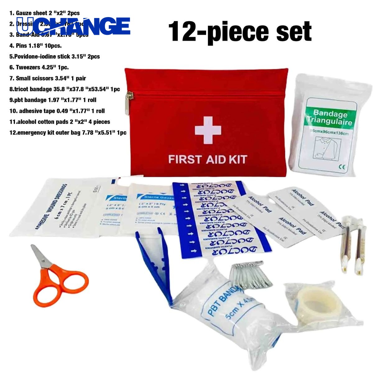 Emergency Quick Care Non-Woven First Aid Kit Organizer