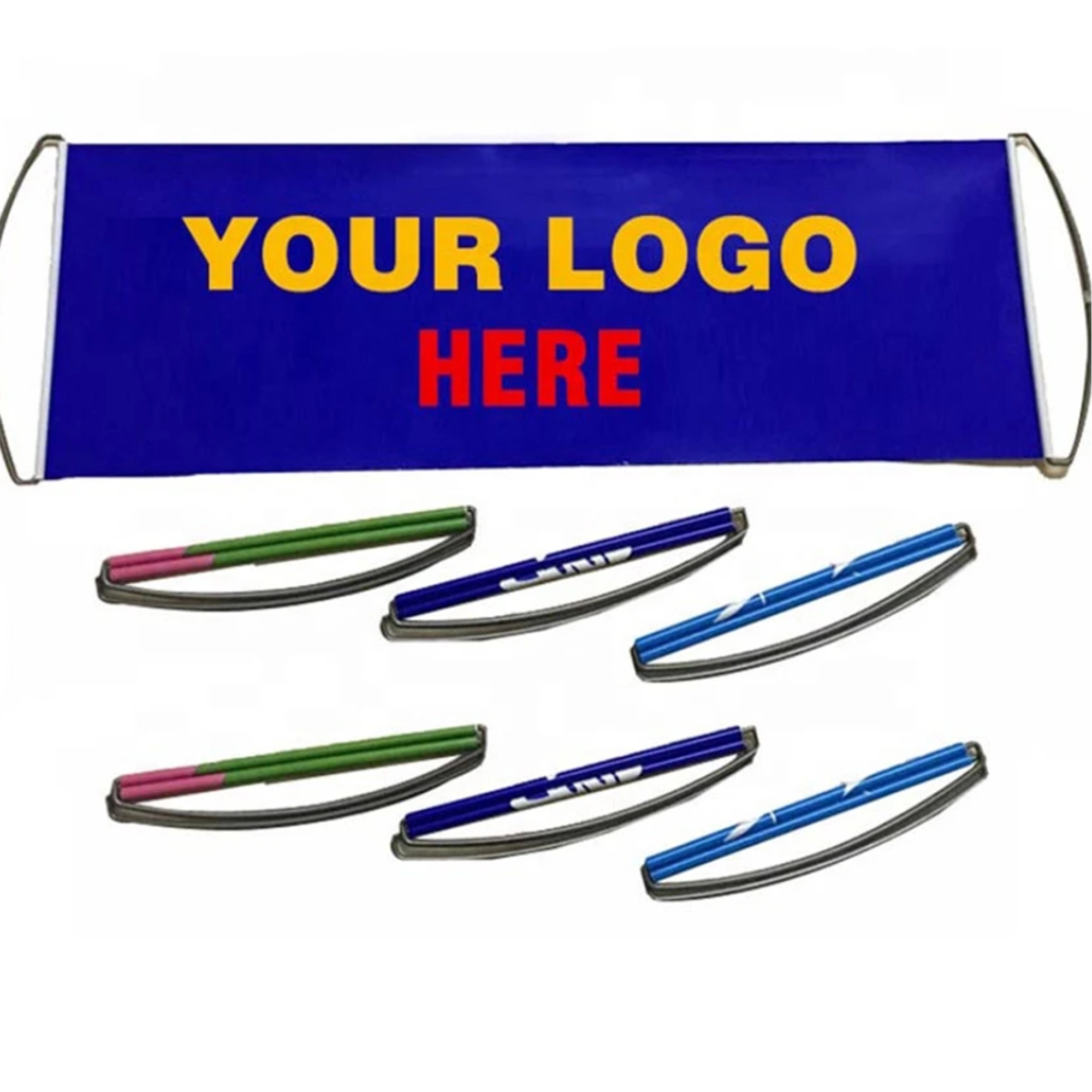 Custom Hand Held Advertising Banner MOQ100