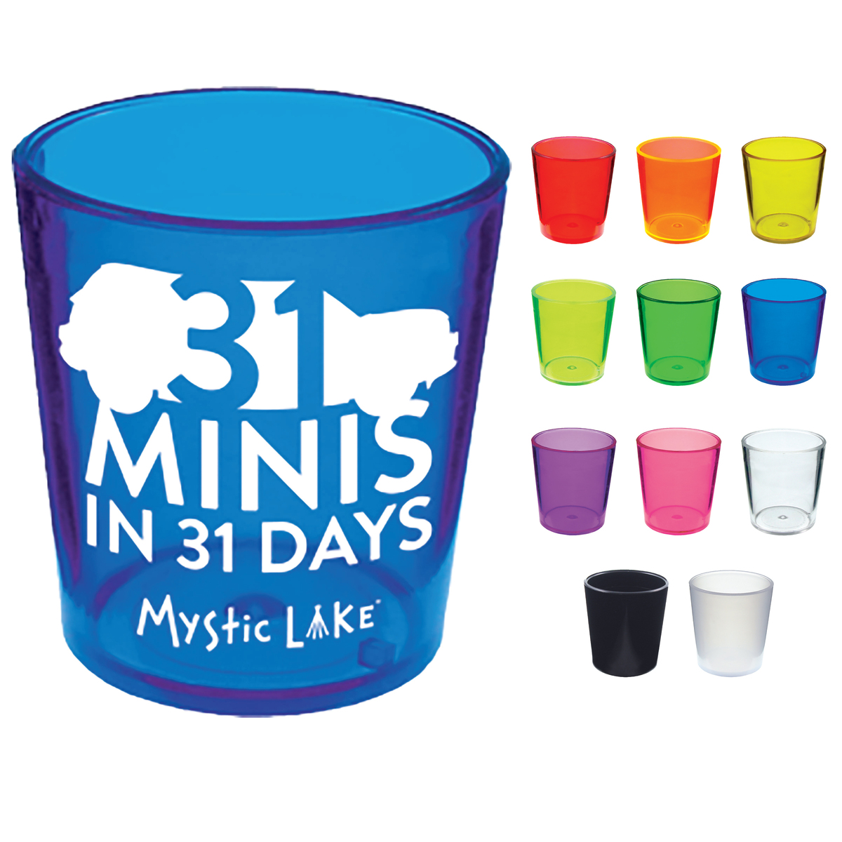 2oz Plastic Shot Glass SG200 HOWW Promotional Products