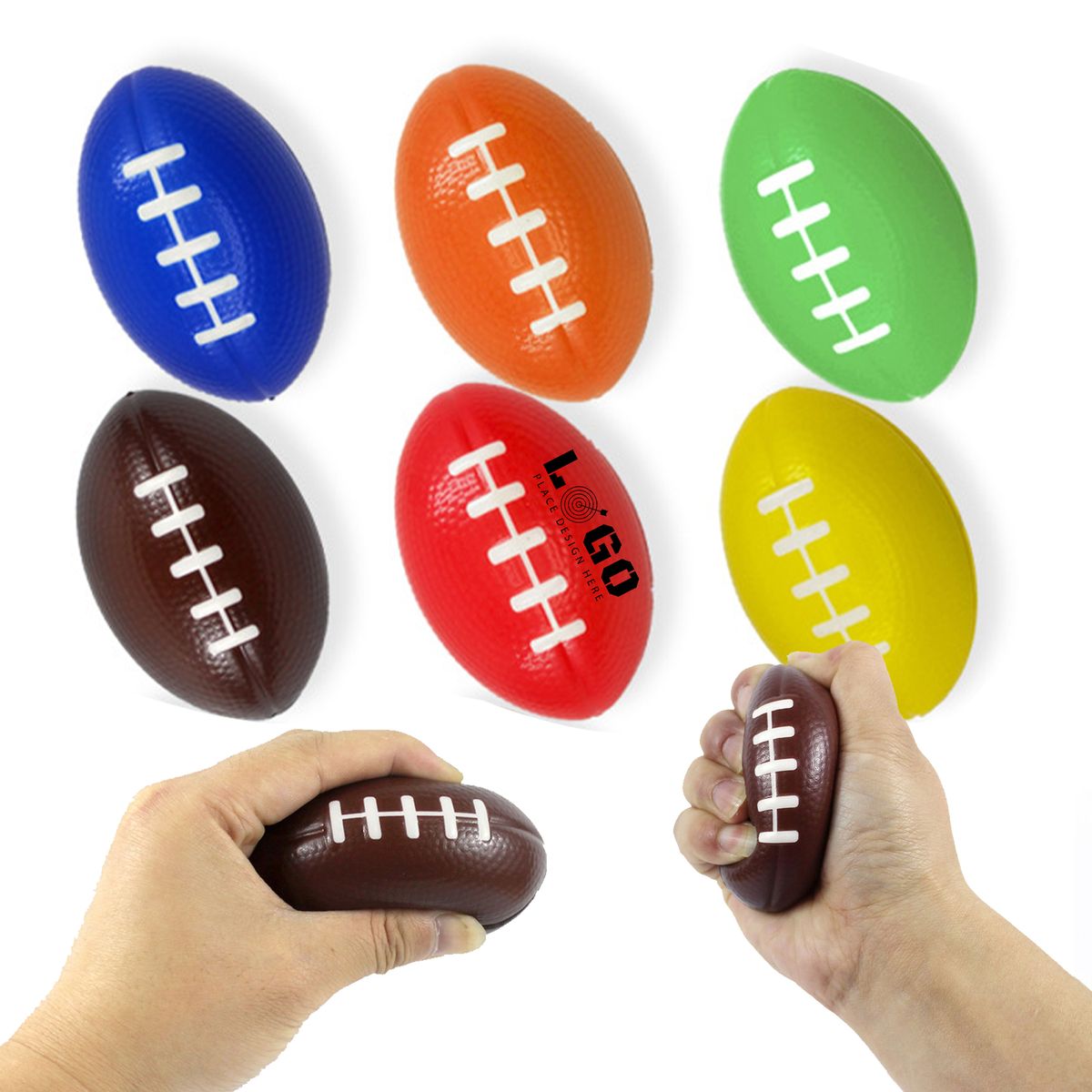 PU Sponge High Elastic Rugby Ball Decompression Toy