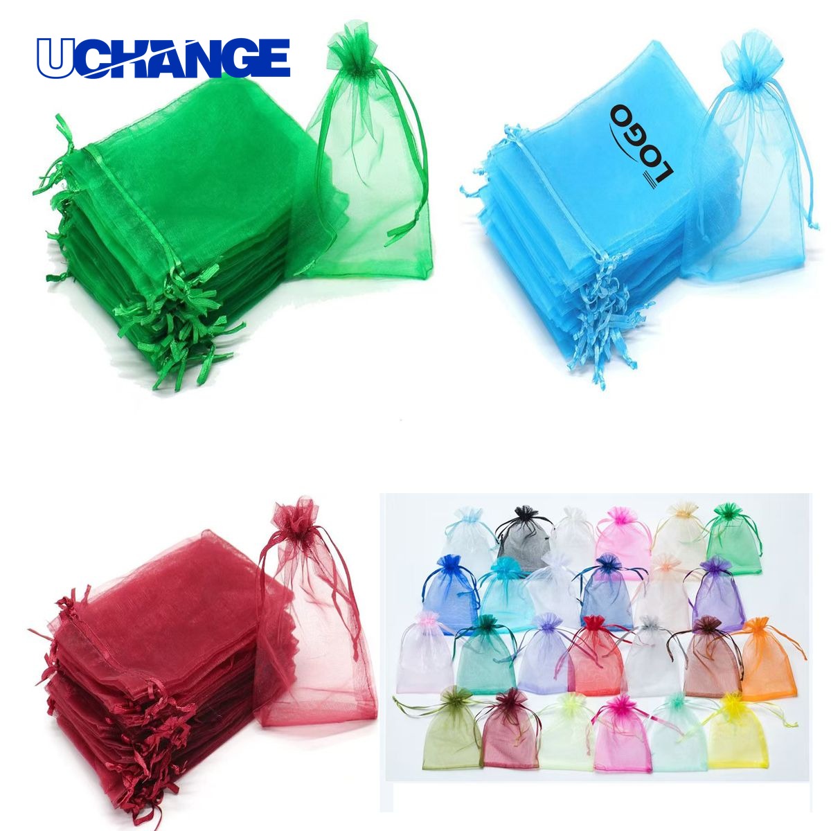 Mesh Drawstring Gift Bag
