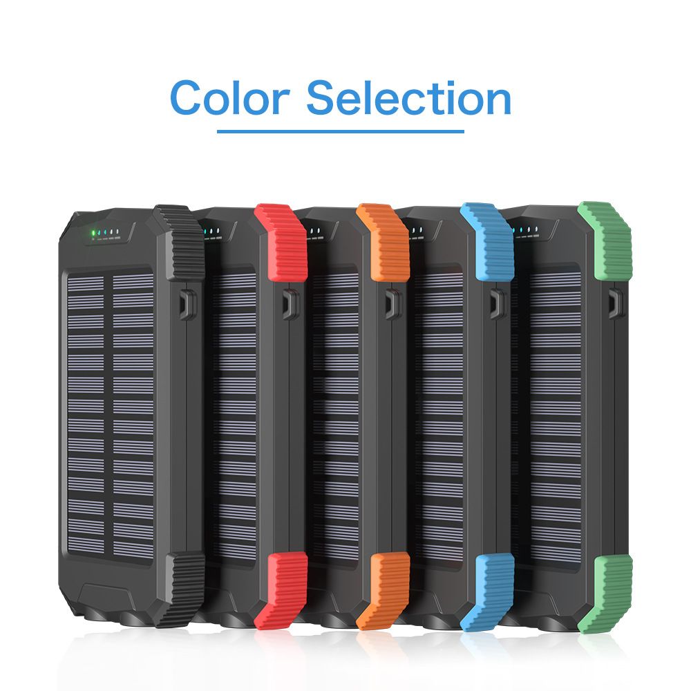 10,000 mAh Multifunction Solar Power Bank with Flashlight 5