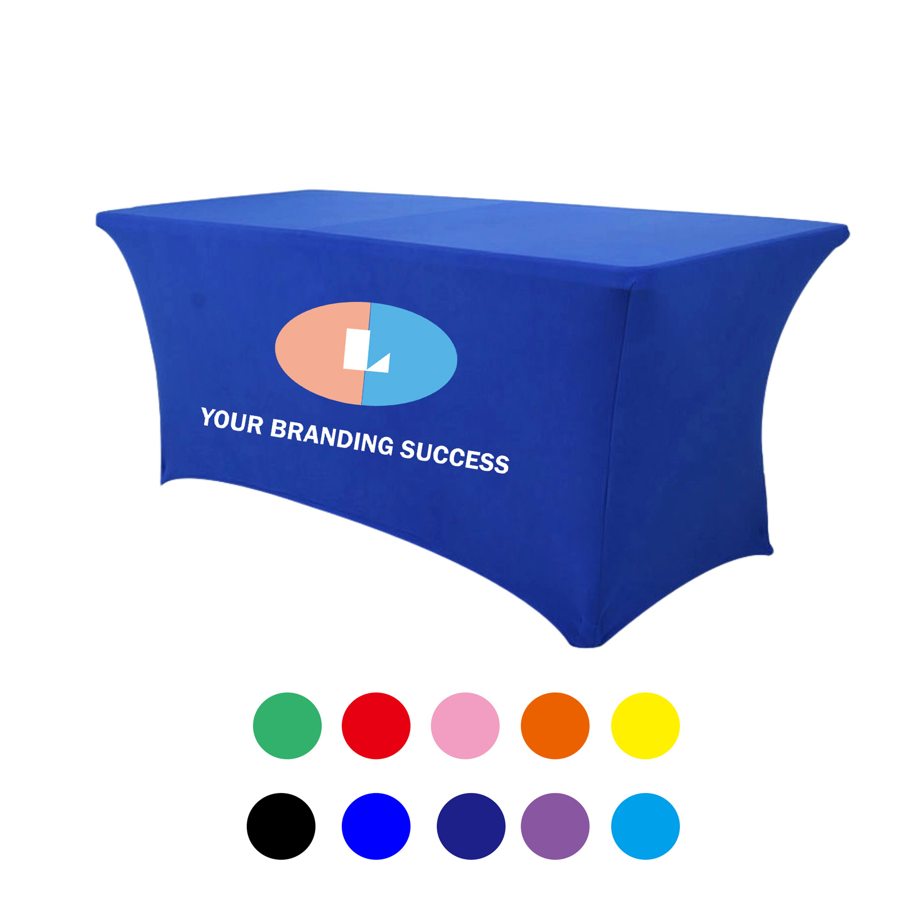 6' Full Color Spandex Fitted Table Cover