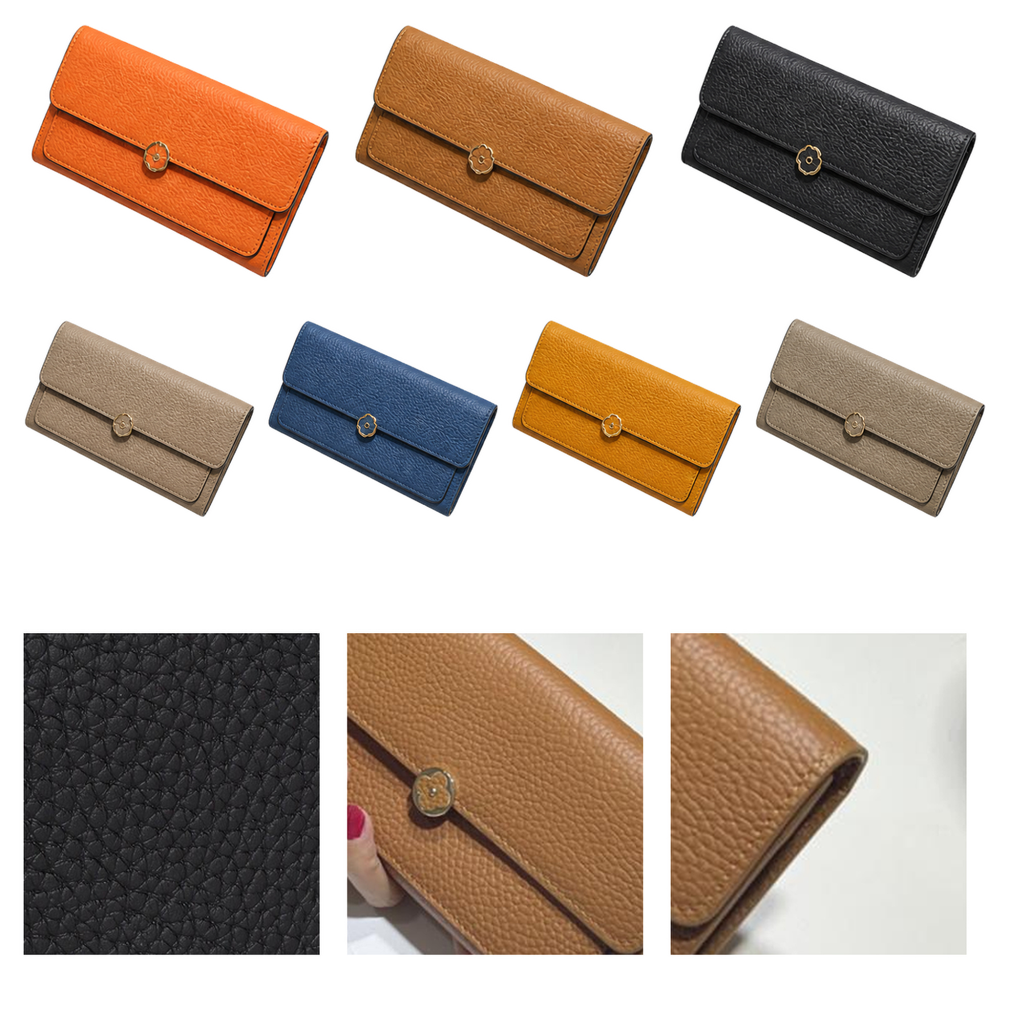 Bifold Flap Wallet with Phone and Coin Storage 2