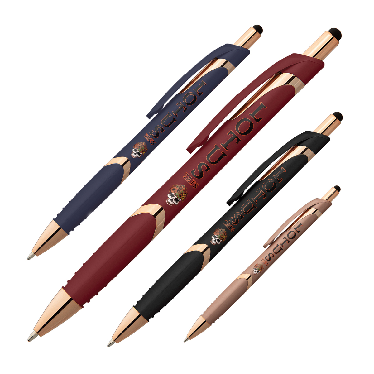 Gemini Softy Rose Gold Plastic Pen (Full Color Imprint)