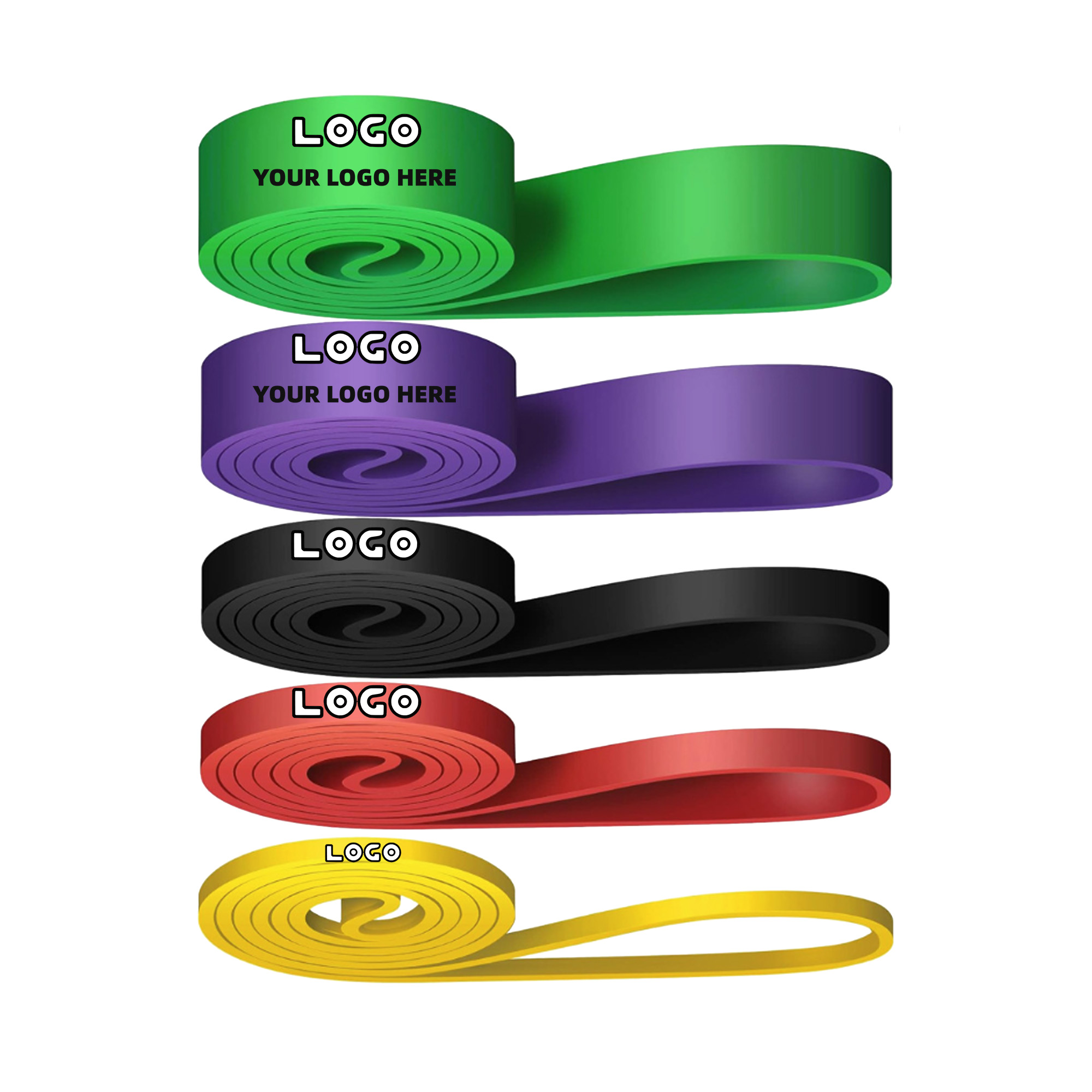 Multi-Color Resistance Bands for Yoga and Fitness