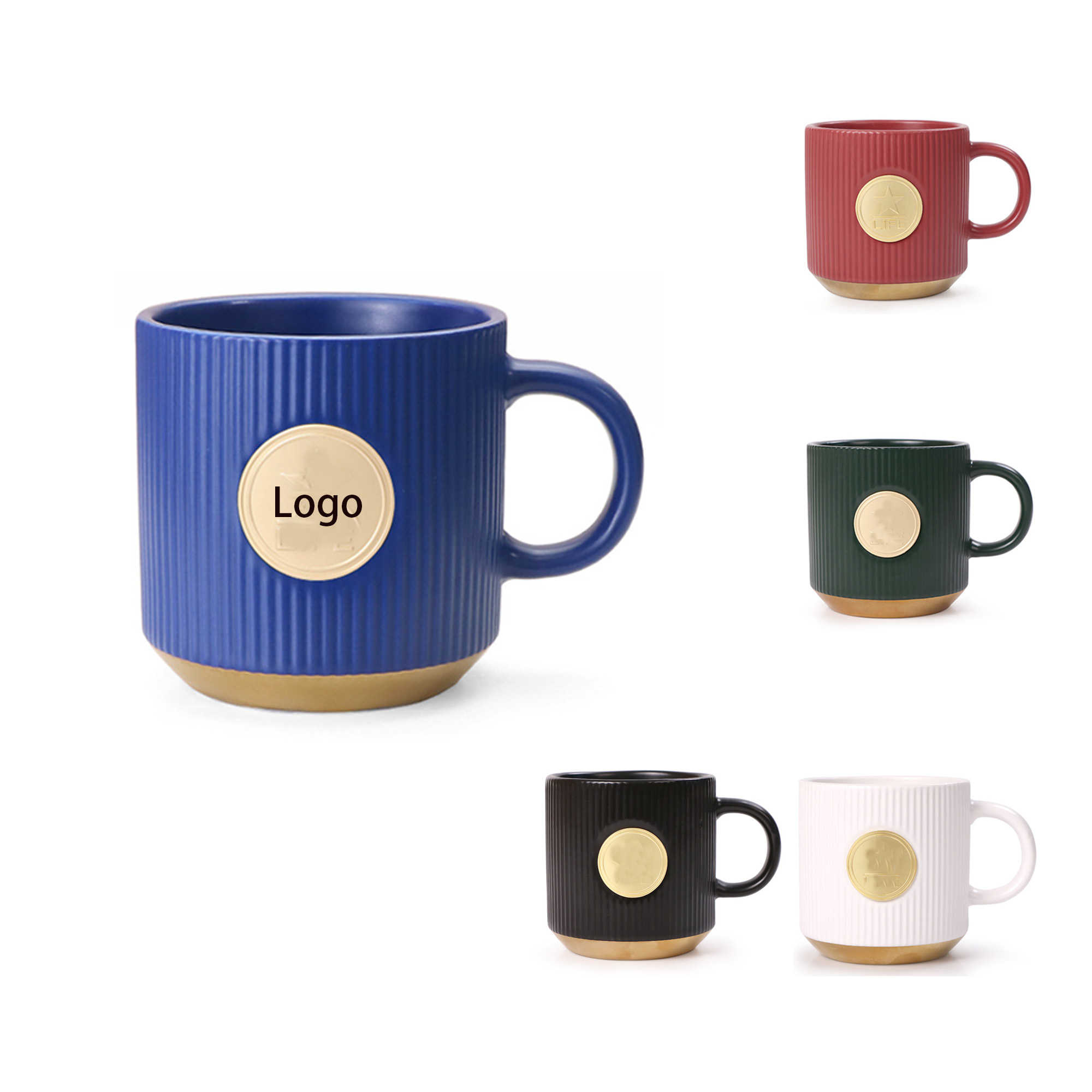 Ceramic Coffee Mug with Bronze Medal